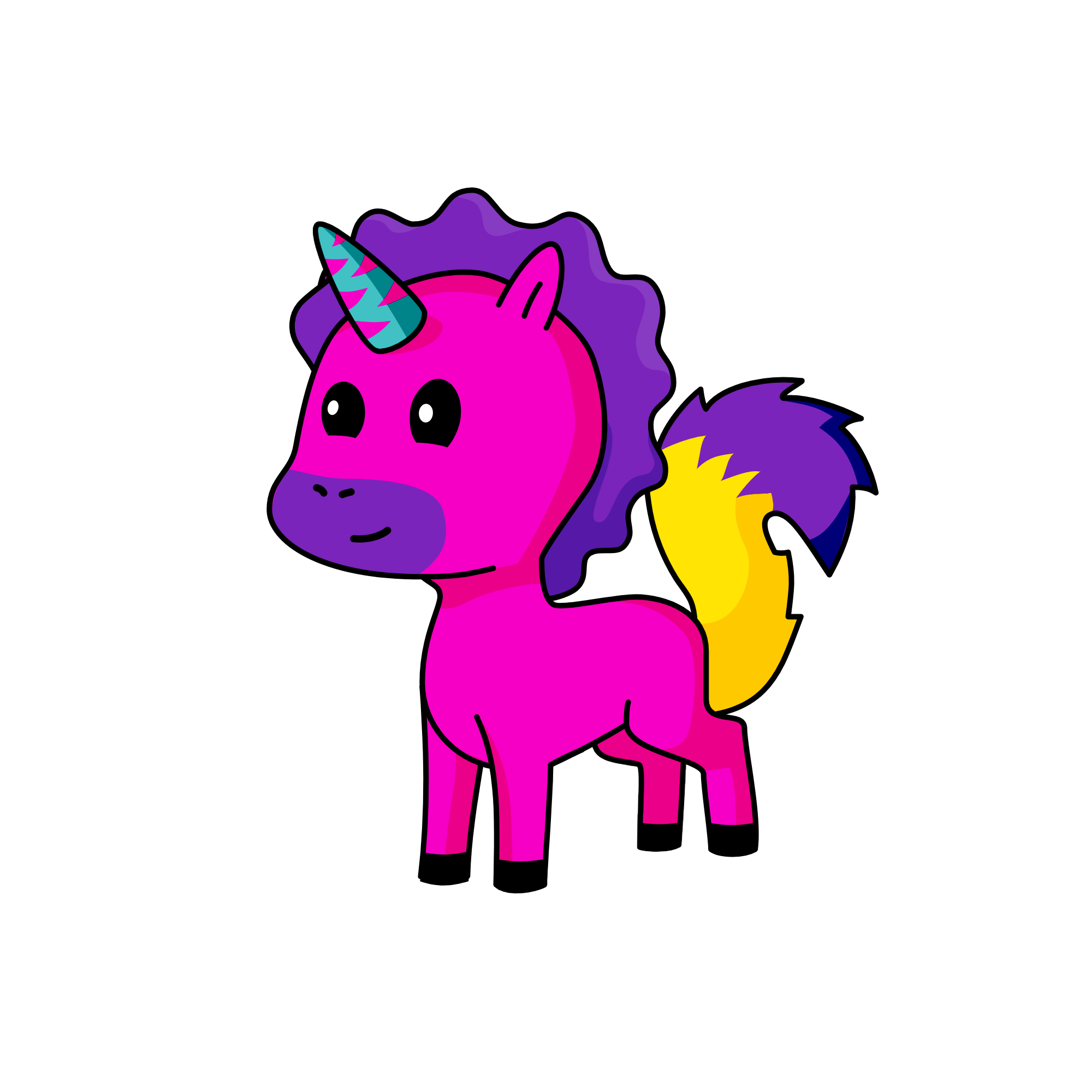 Roofie, the unicorn