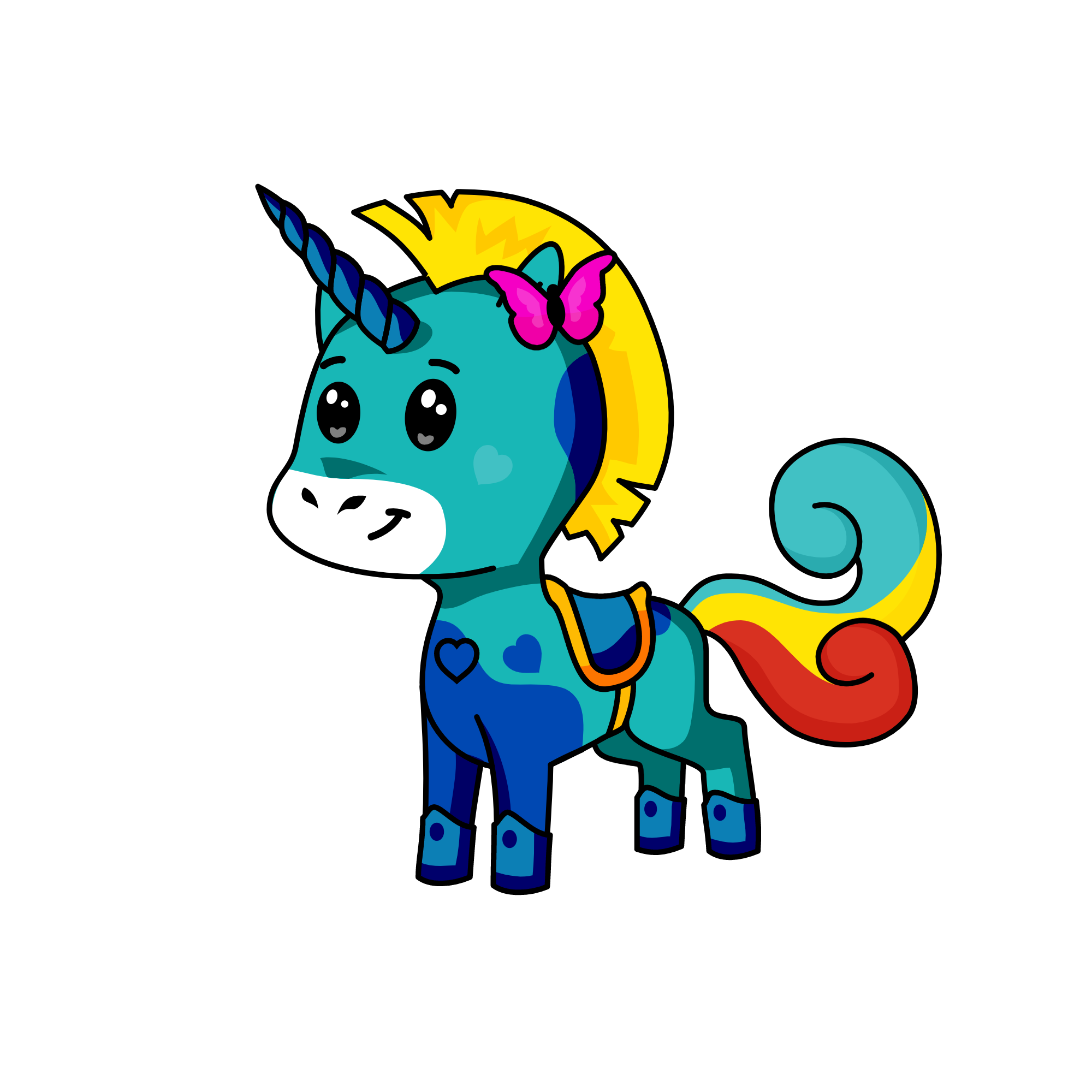 Rose sparkles, the unicorn