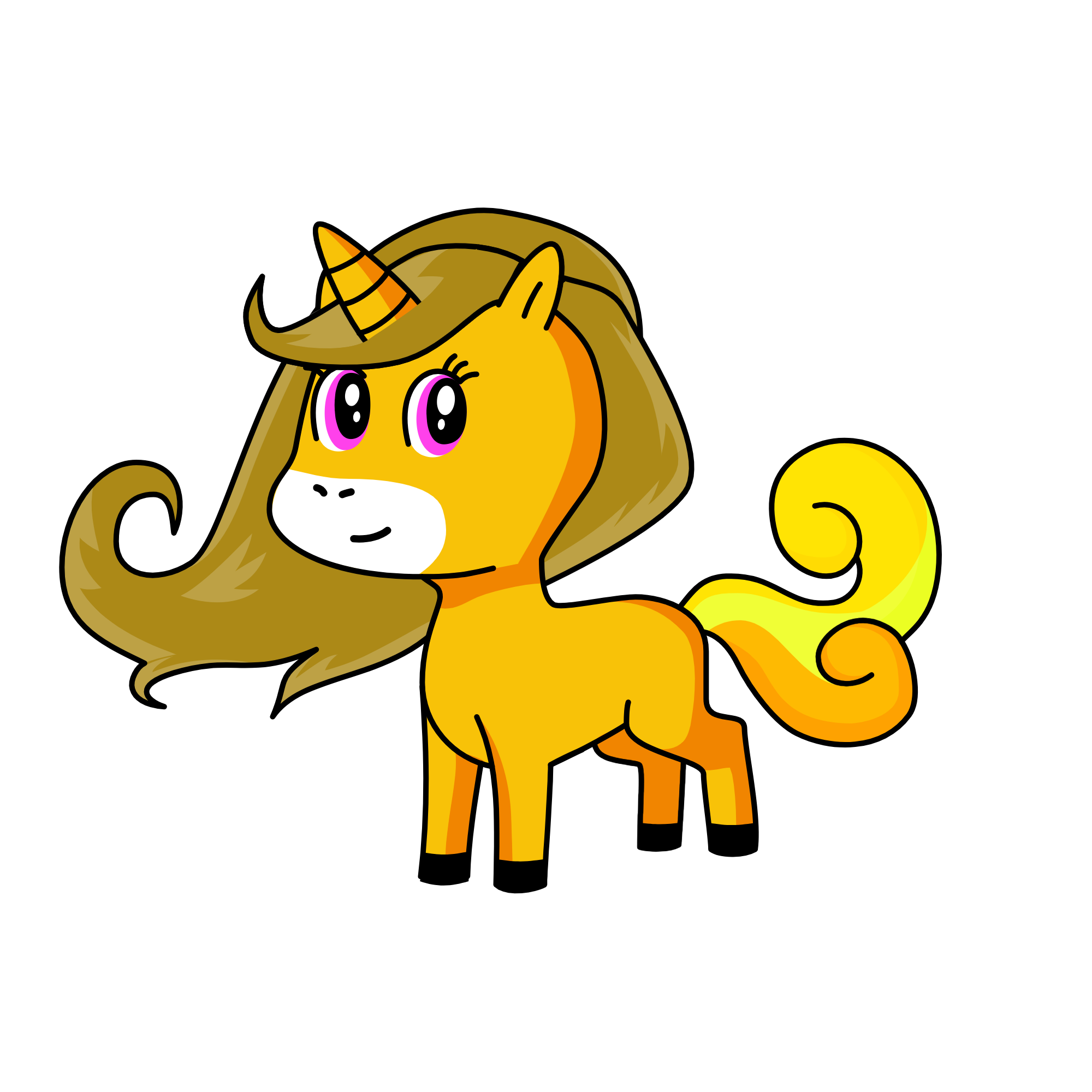 dry desert, the unicorn