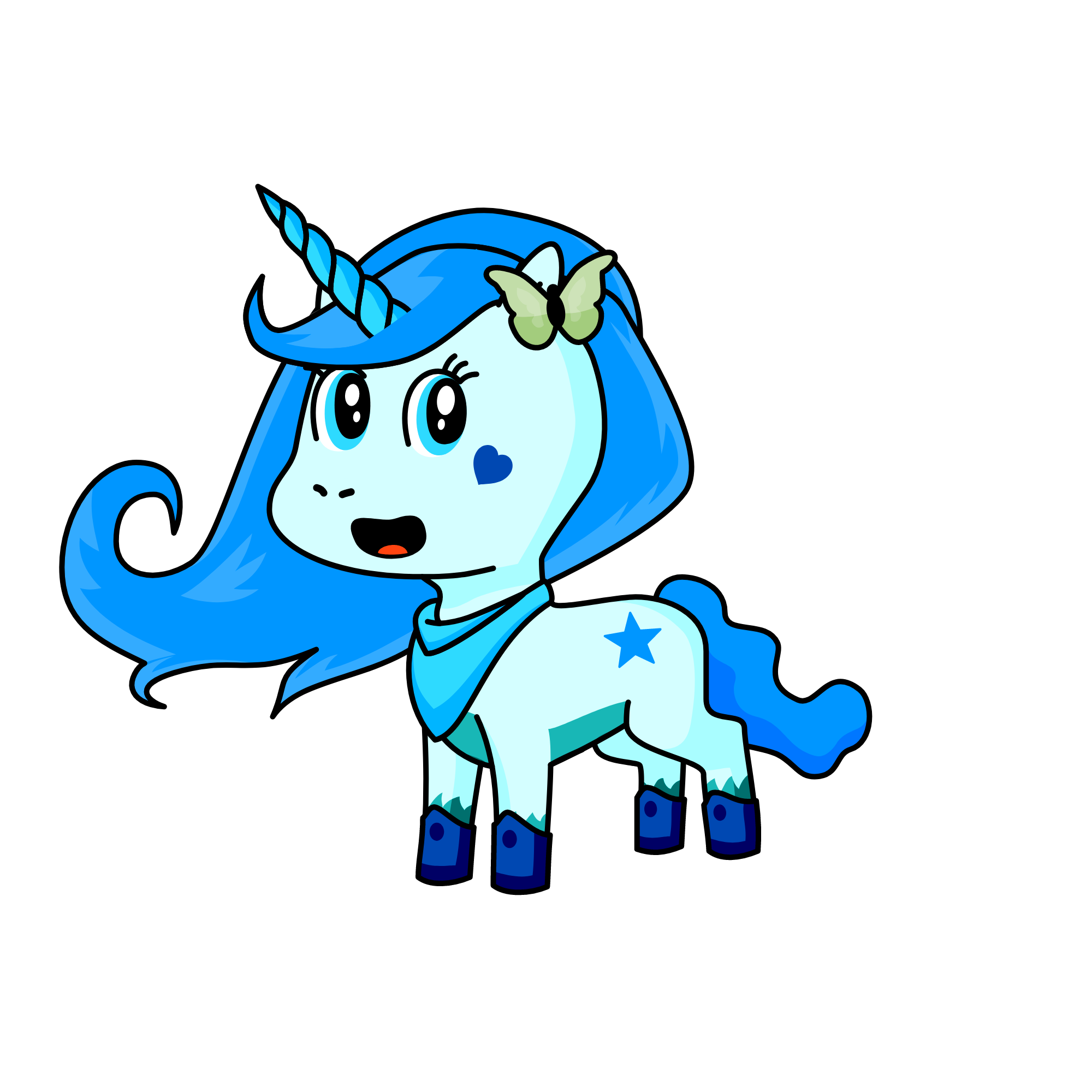 Winter, the unicorn