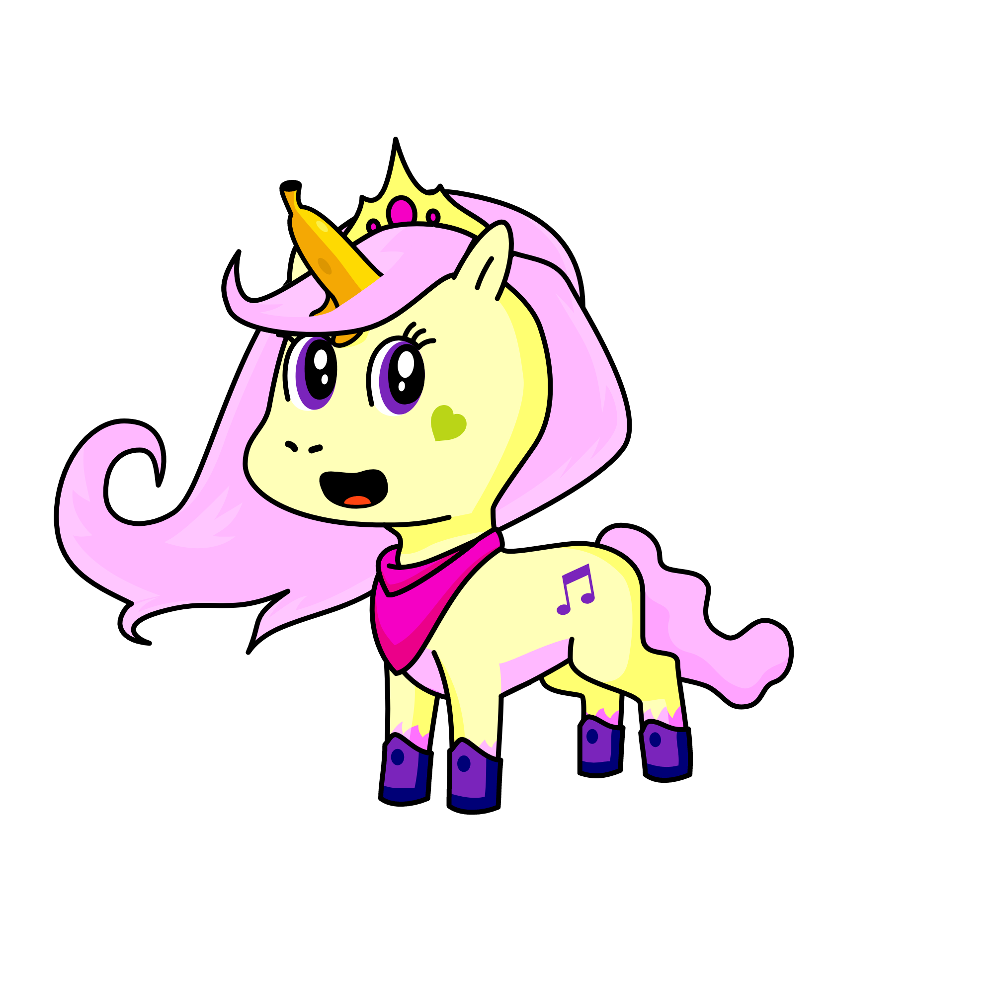 Happy, the unicorn