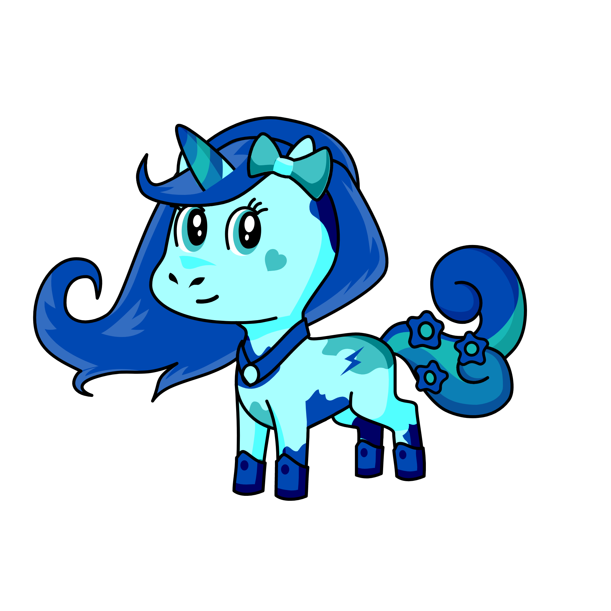 Stormy weather, the unicorn