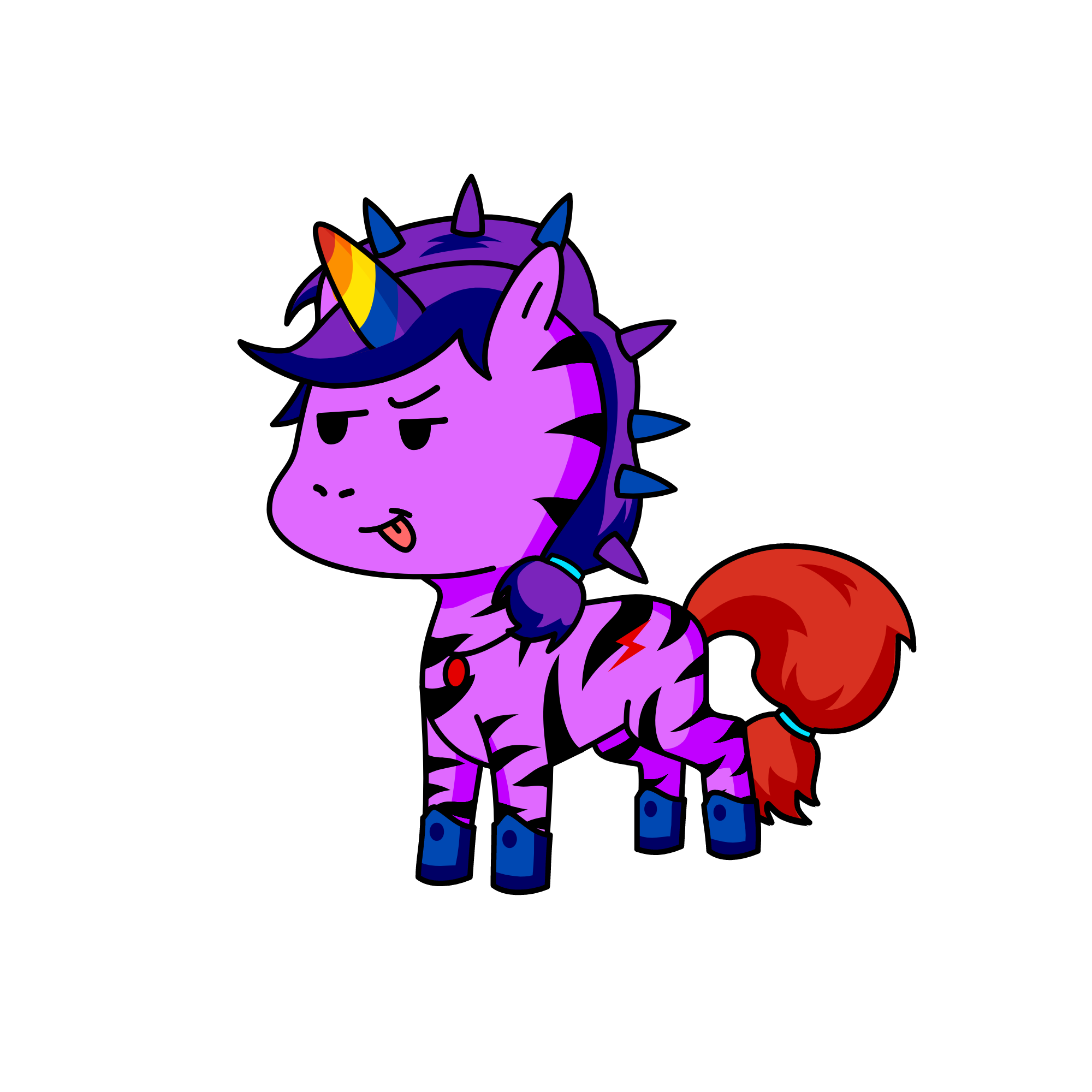 violet, the unicorn