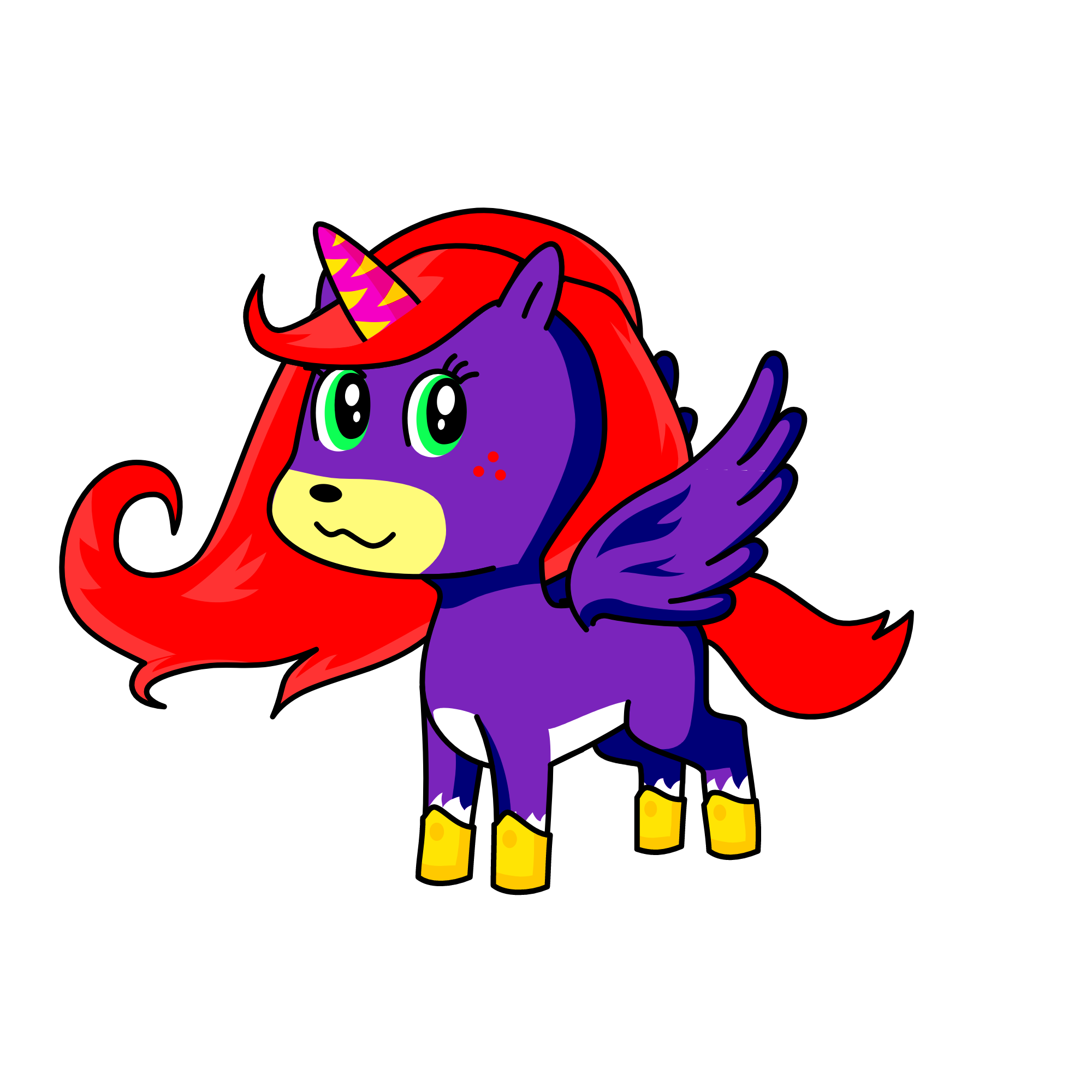Nisnube, the unicorn