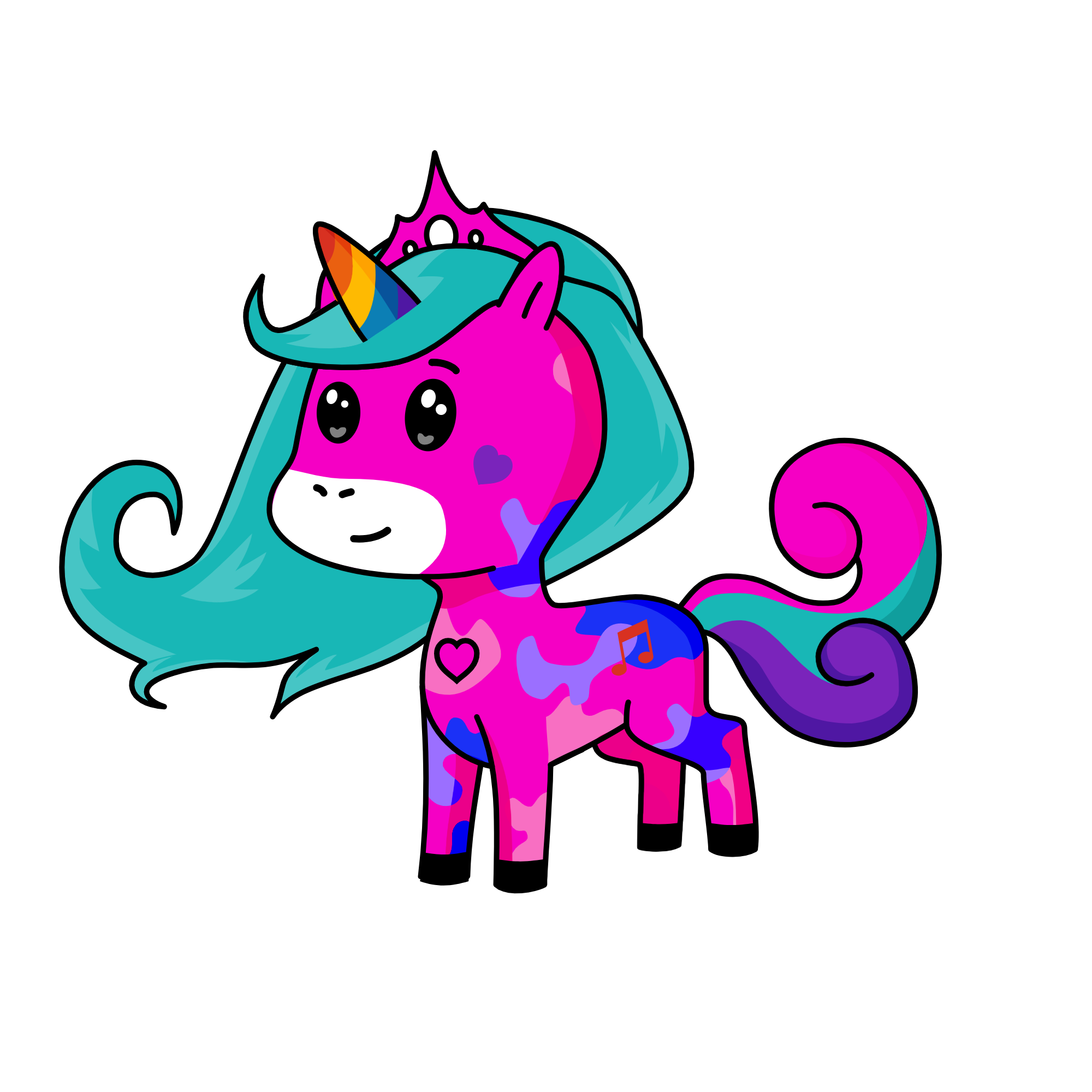 colorful, the unicorn
