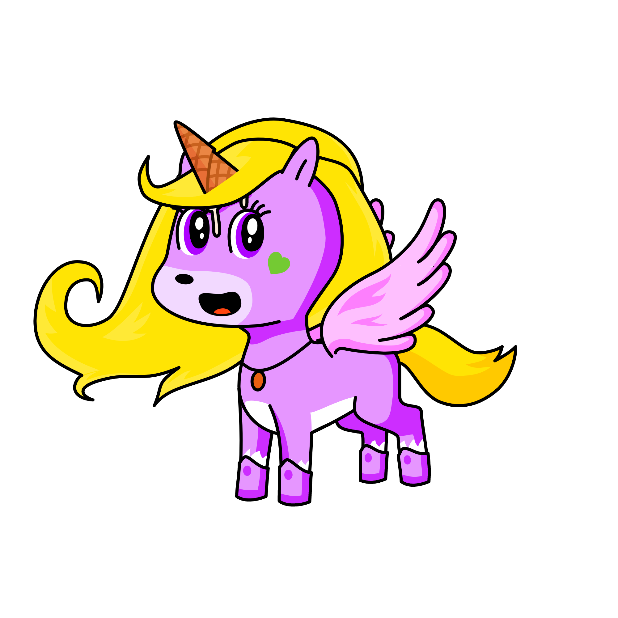 Pixie vainilla, the unicorn