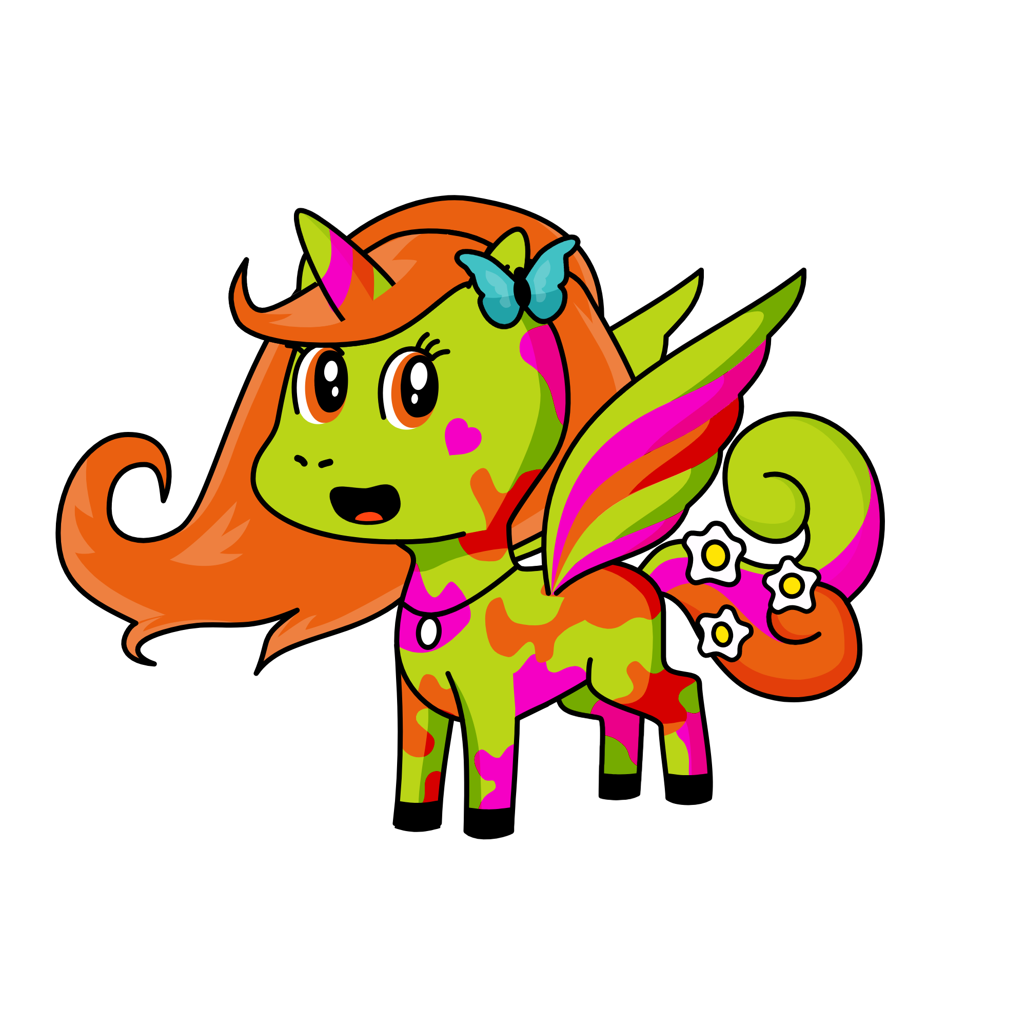Spring Time, the unicorn