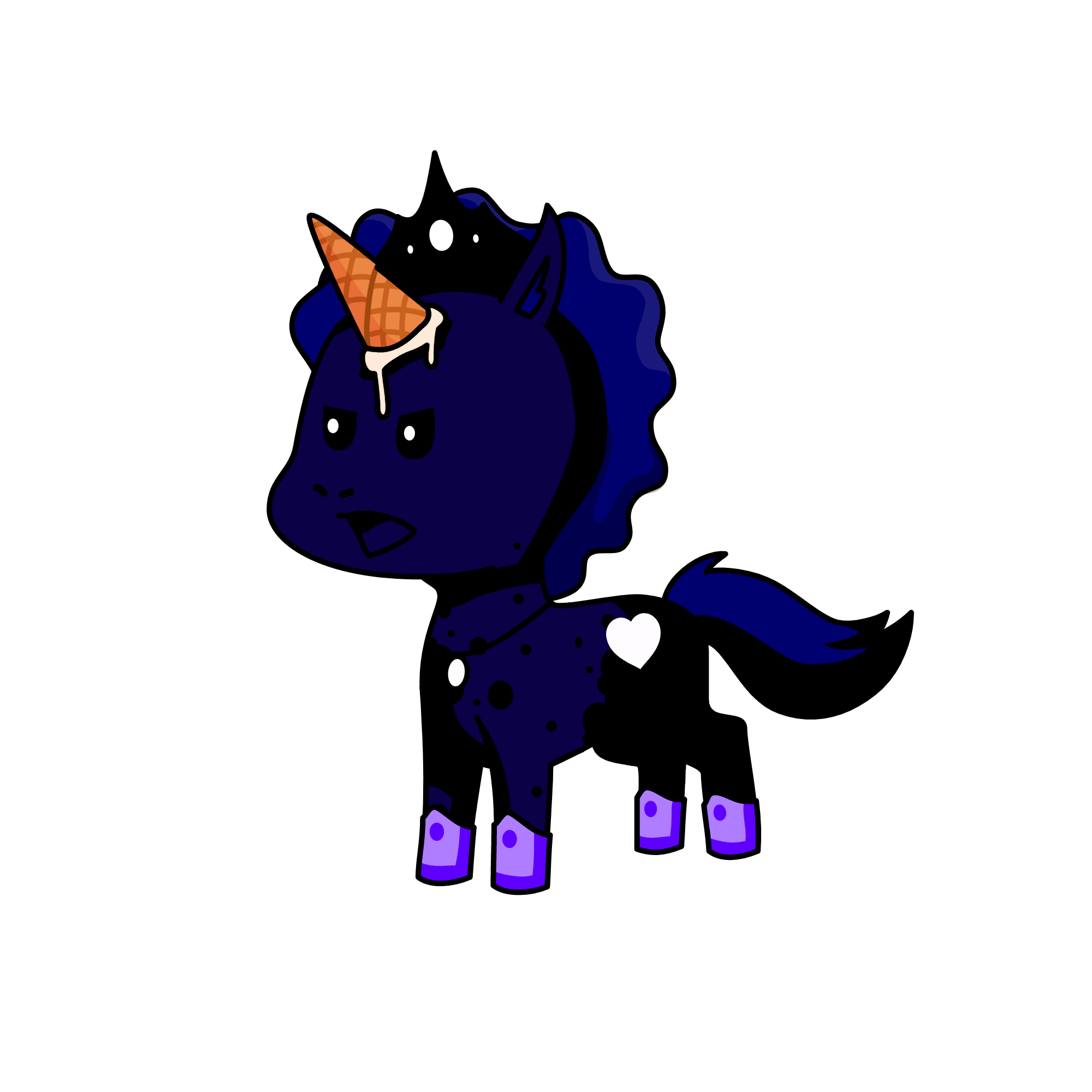 princess luna when you cut her wings off , the unicorn
