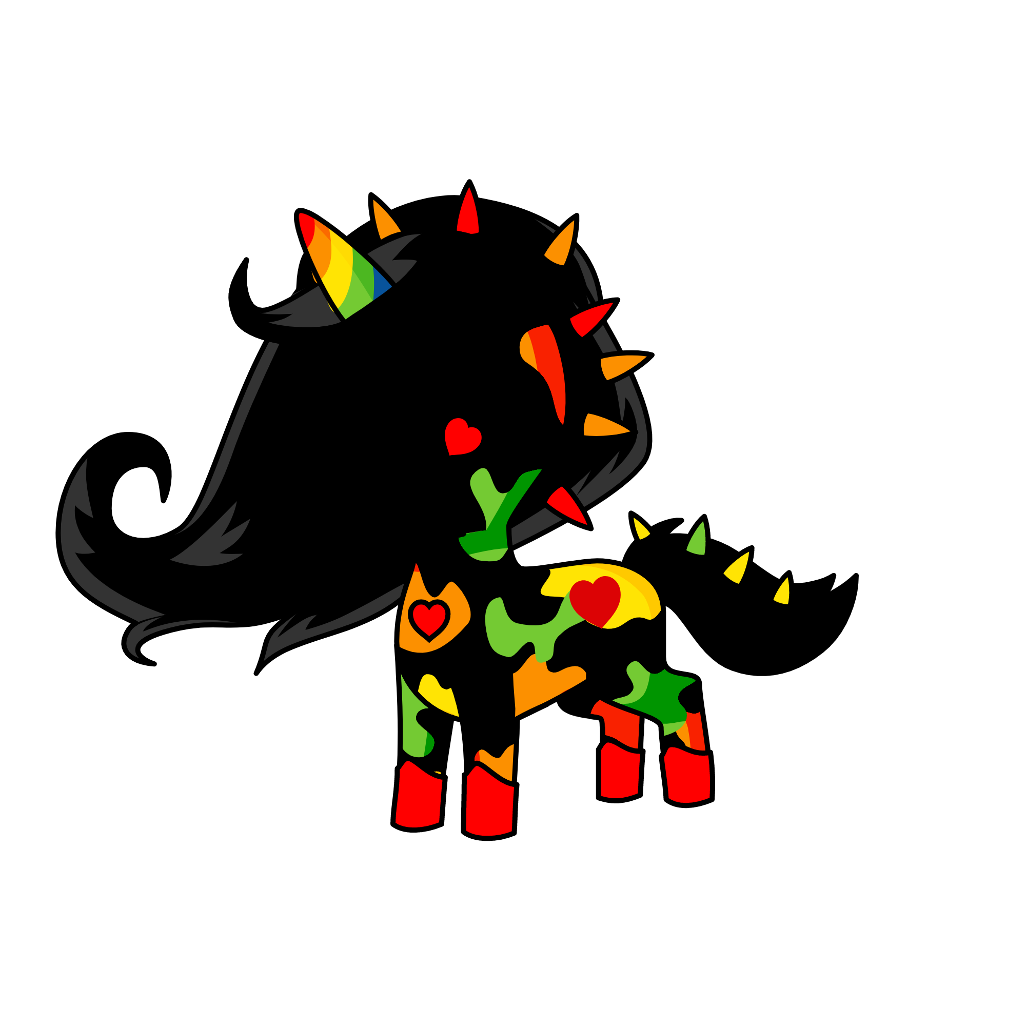Rainbow, the unicorn