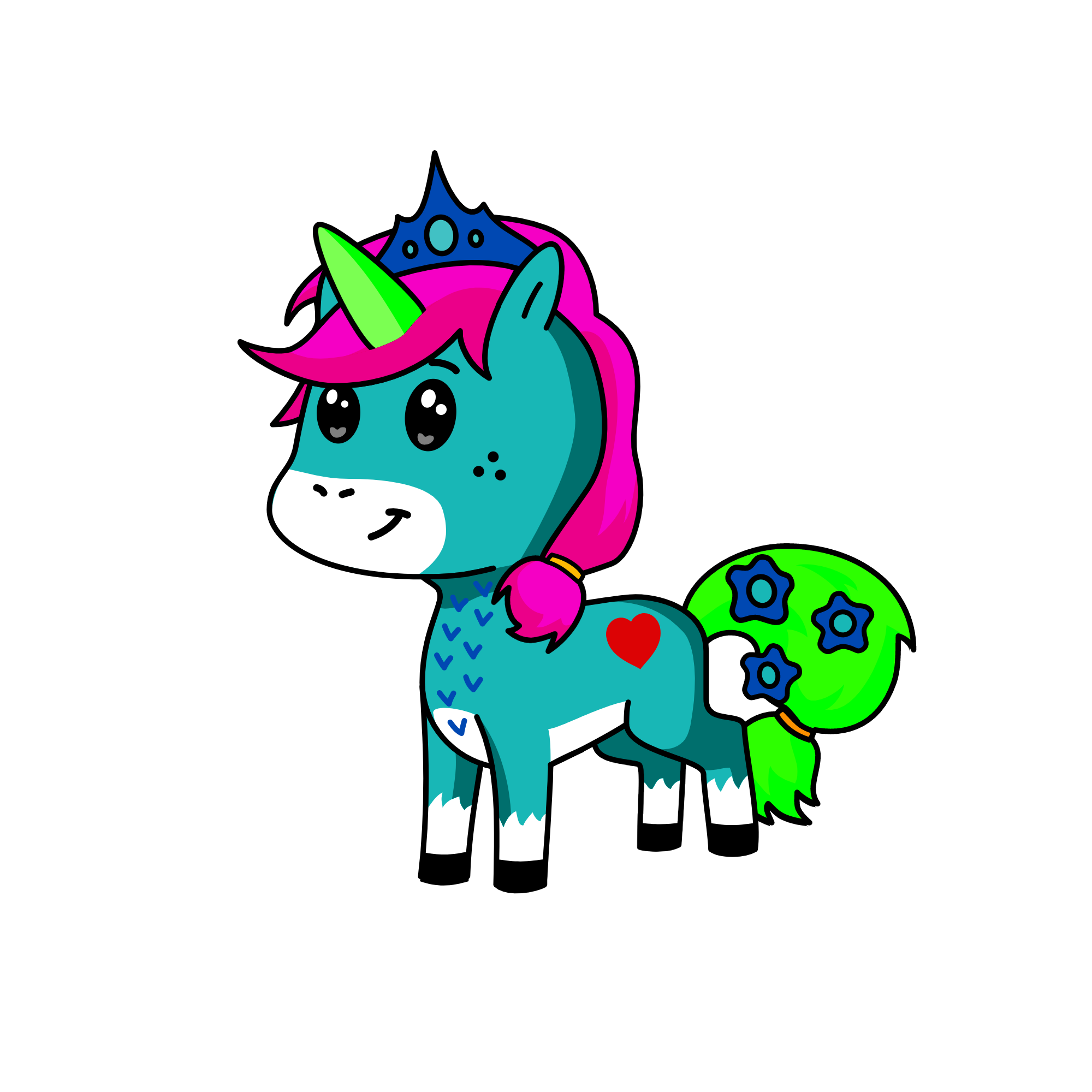 queen uni, the unicorn