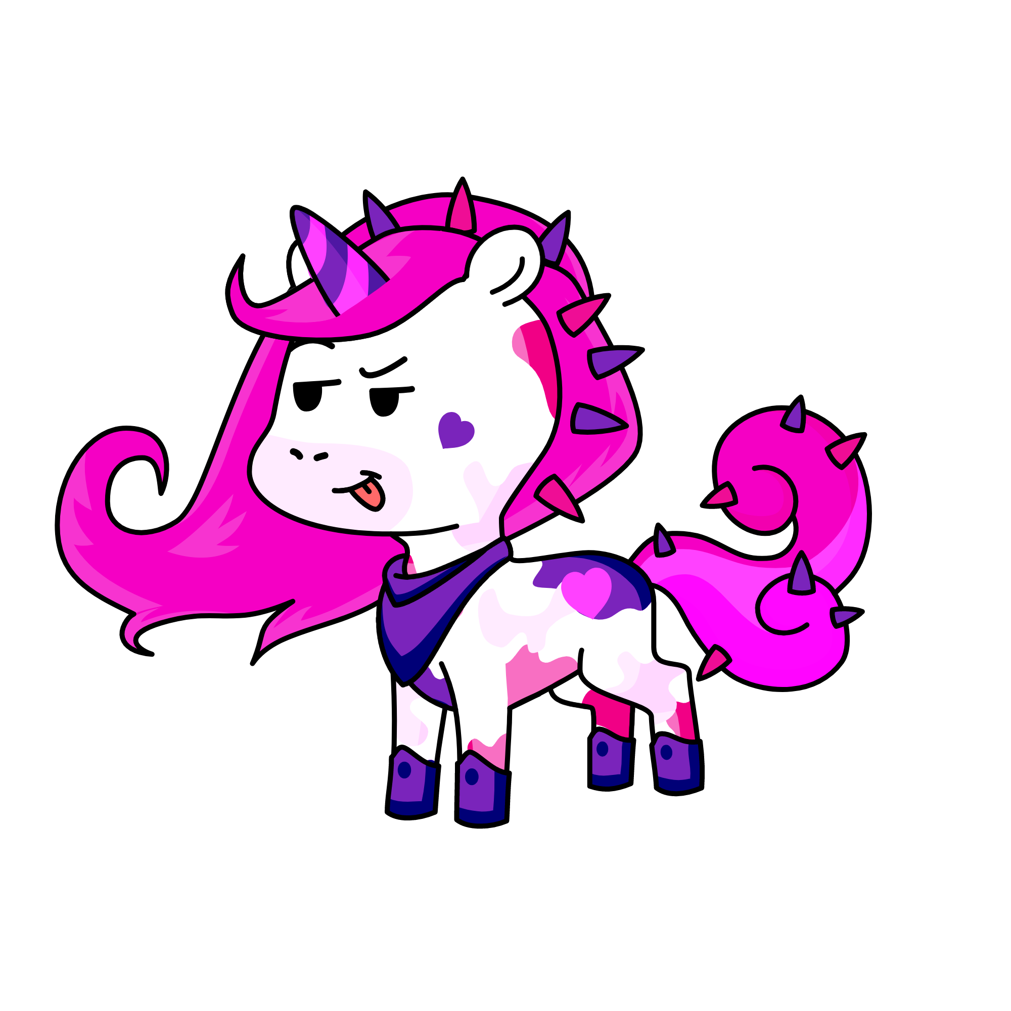 Purpink Viople, the unicorn