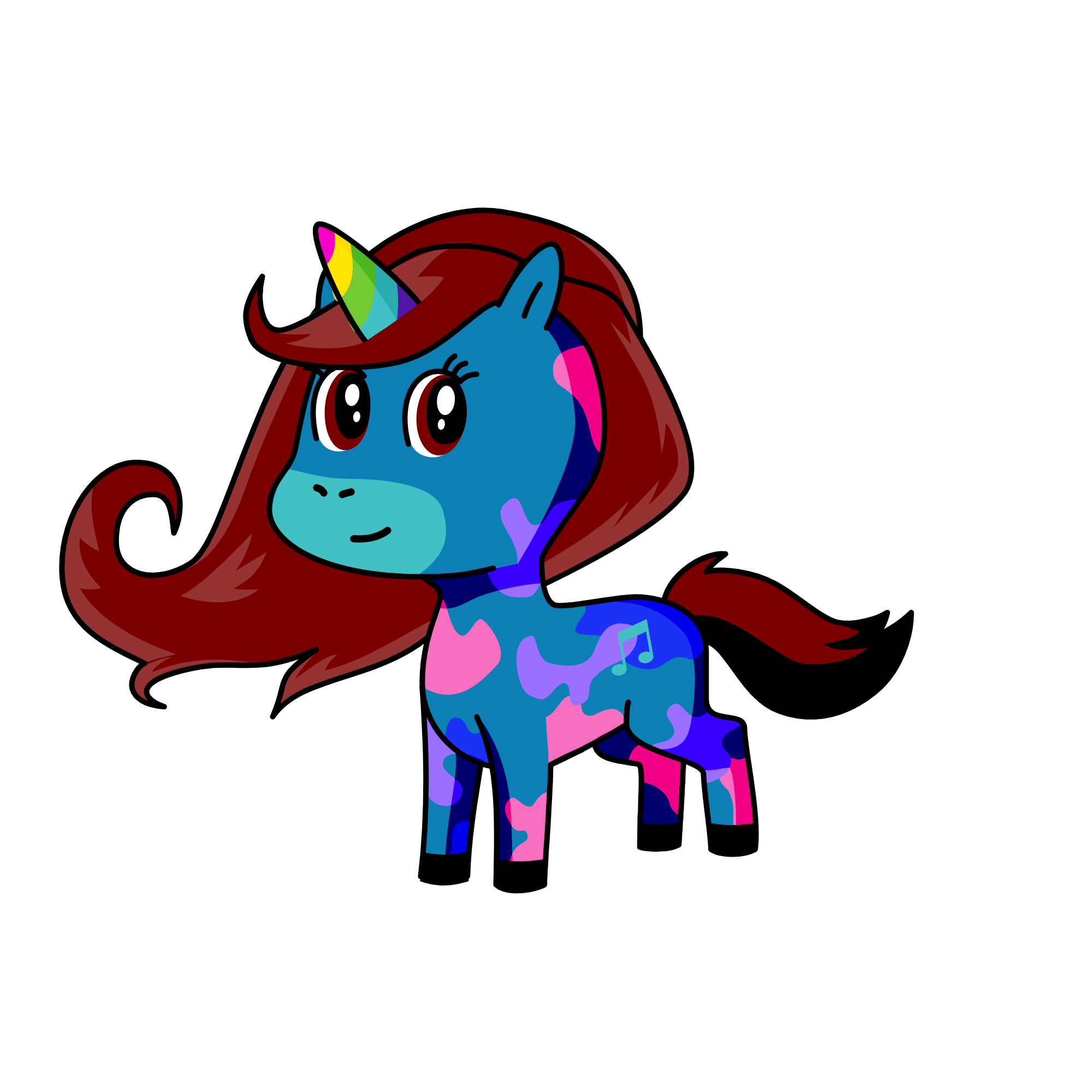 Melody, the unicorn