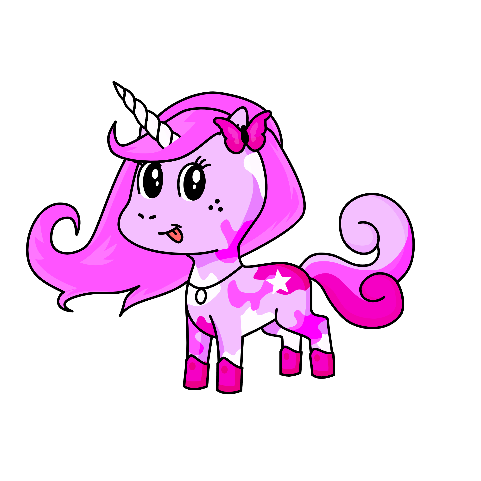 Pinky, the unicorn