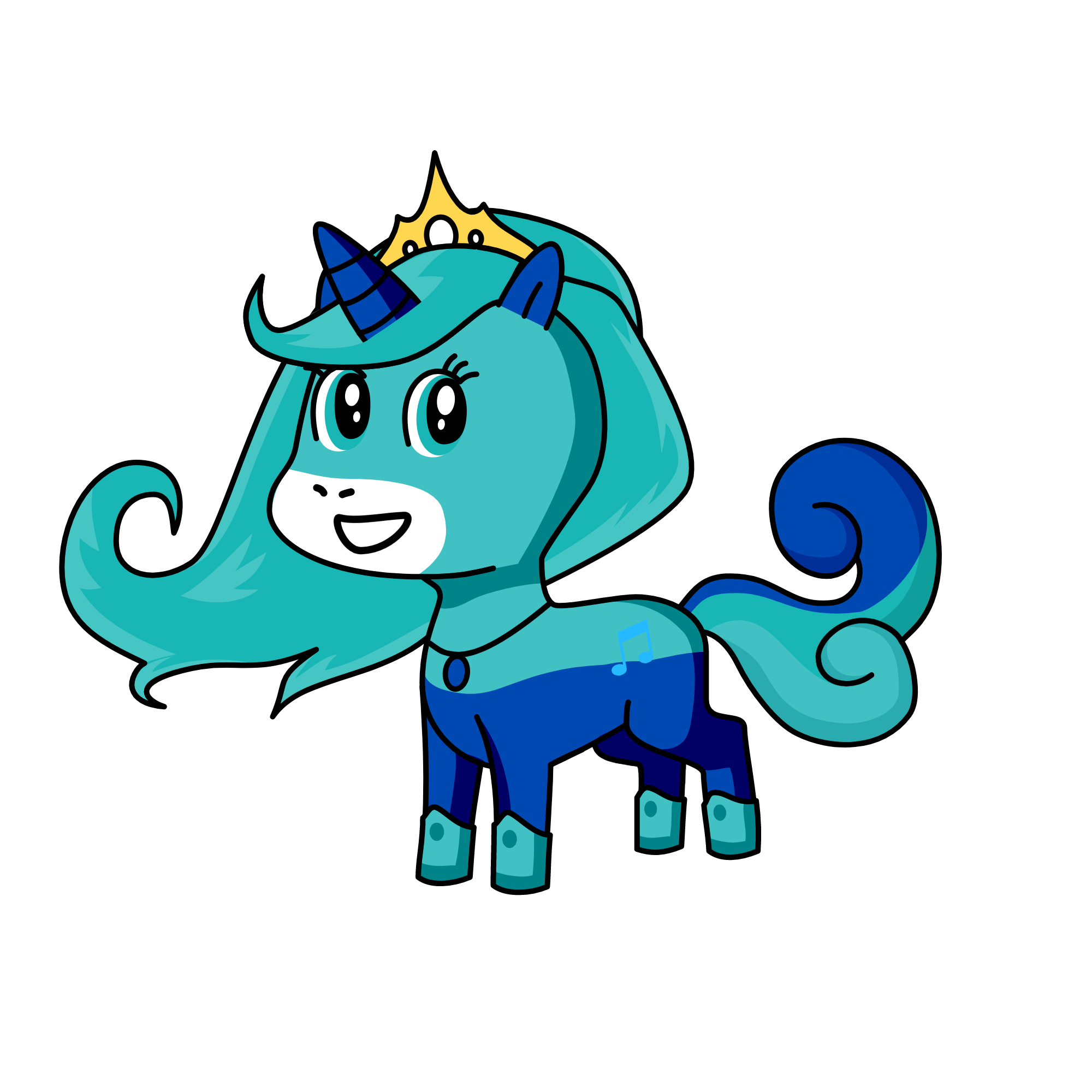 Princess blowie, the unicorn