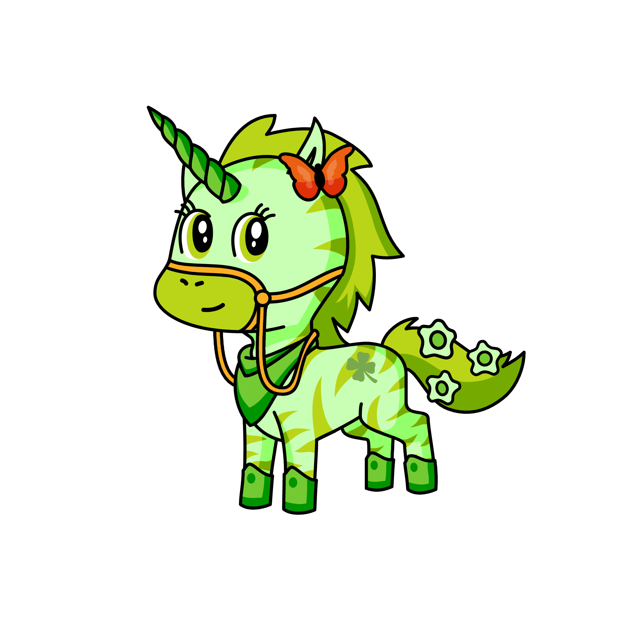 mint leaf, the unicorn
