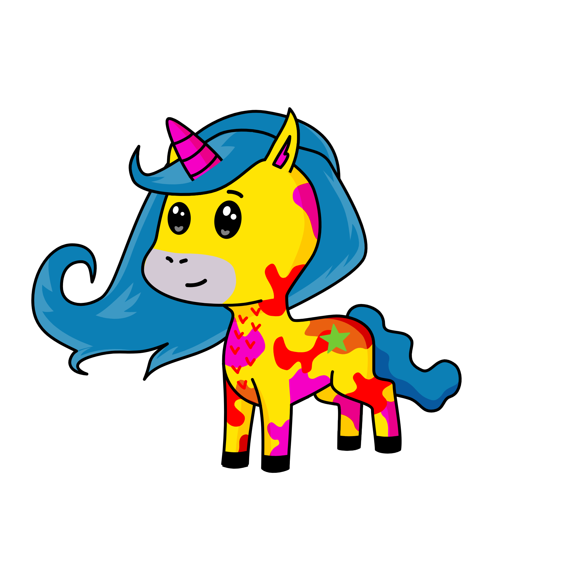 Color, the unicorn