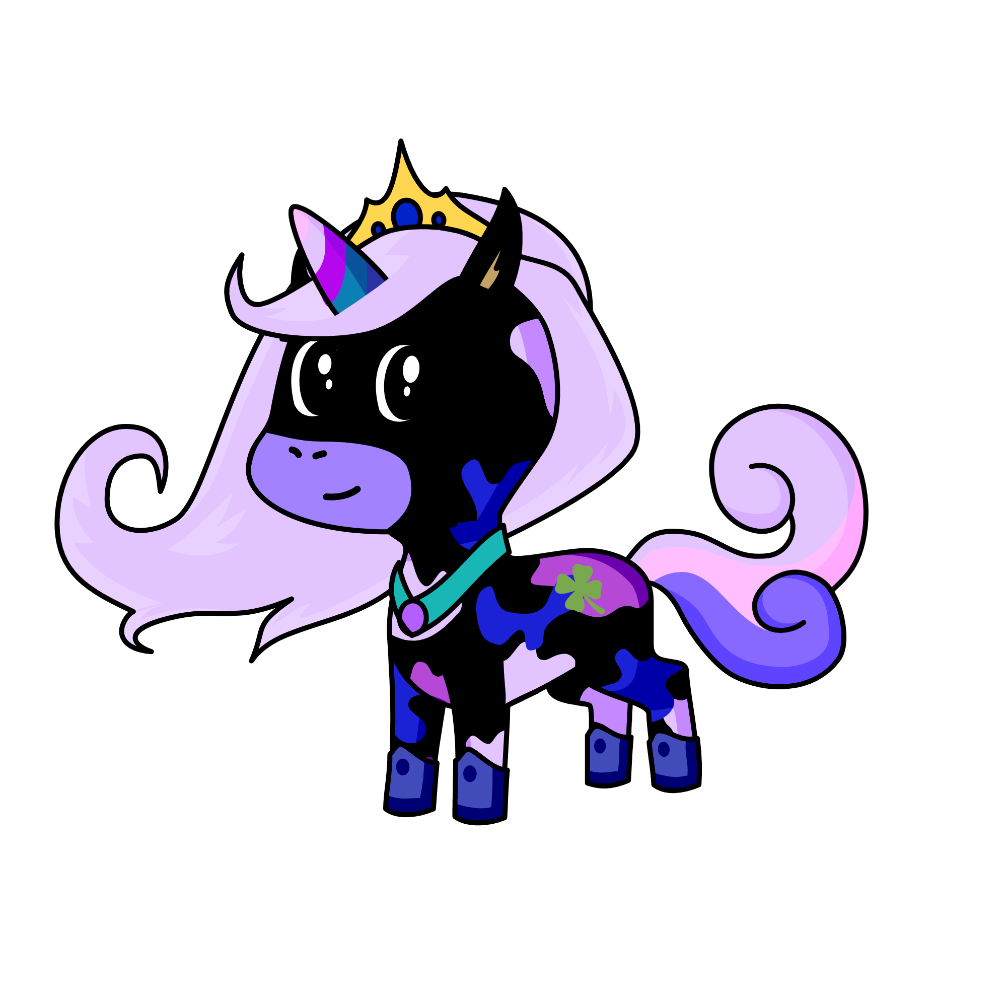 Queen Luna, the unicorn