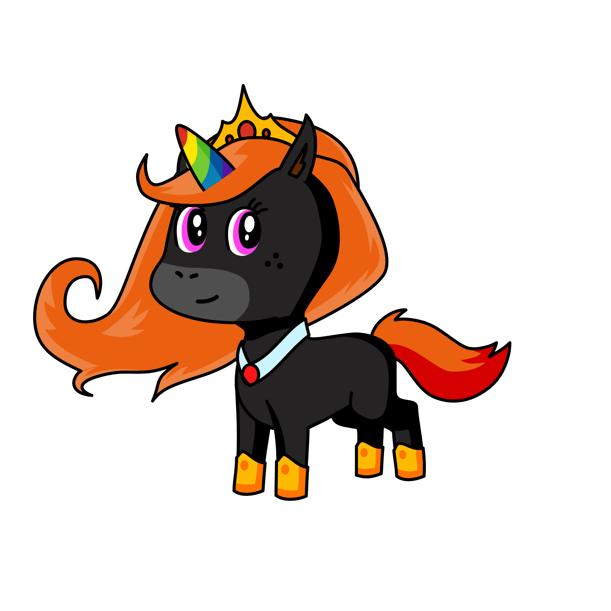 Flame, the unicorn