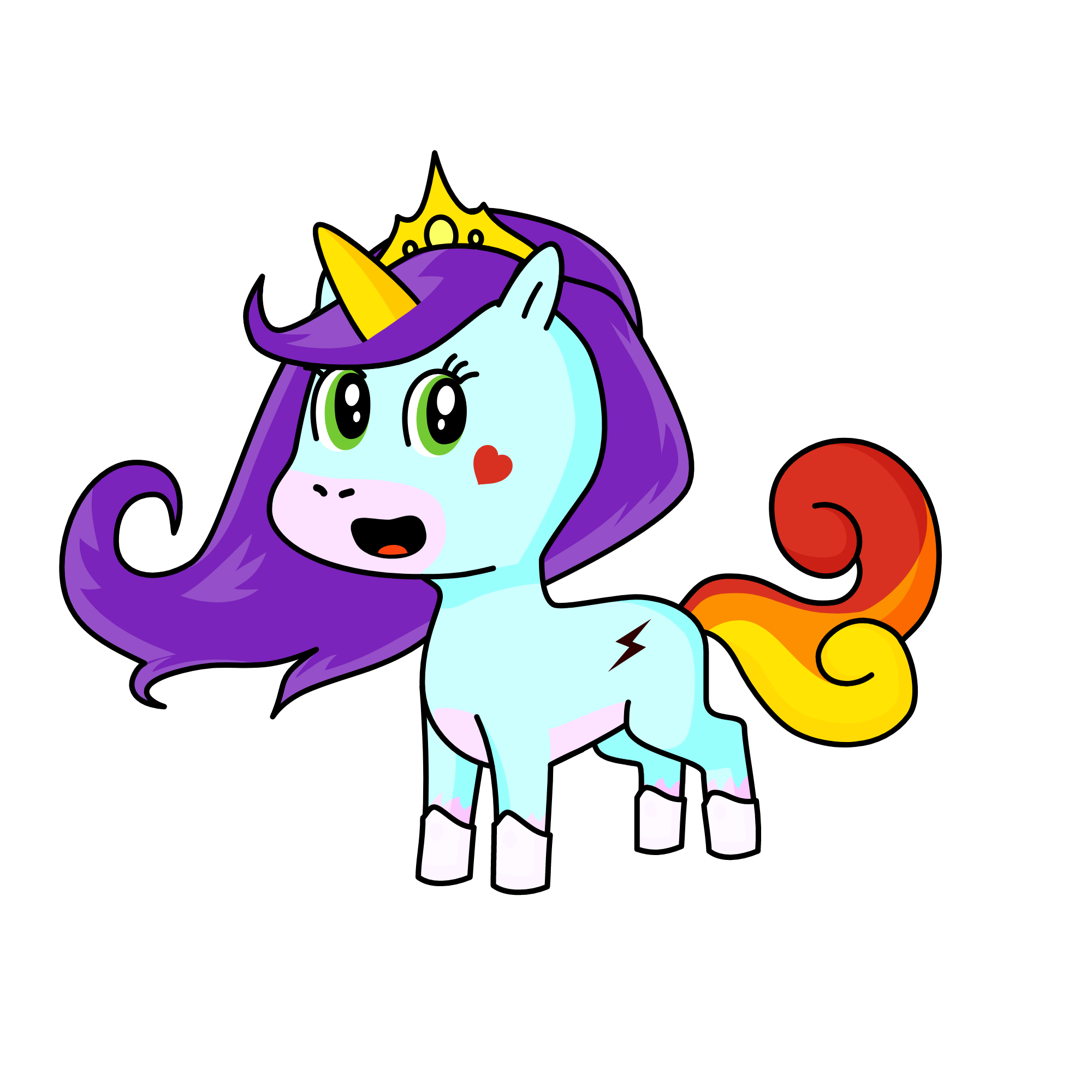 Galaxy Rainbow Unicorn <3, the unicorn