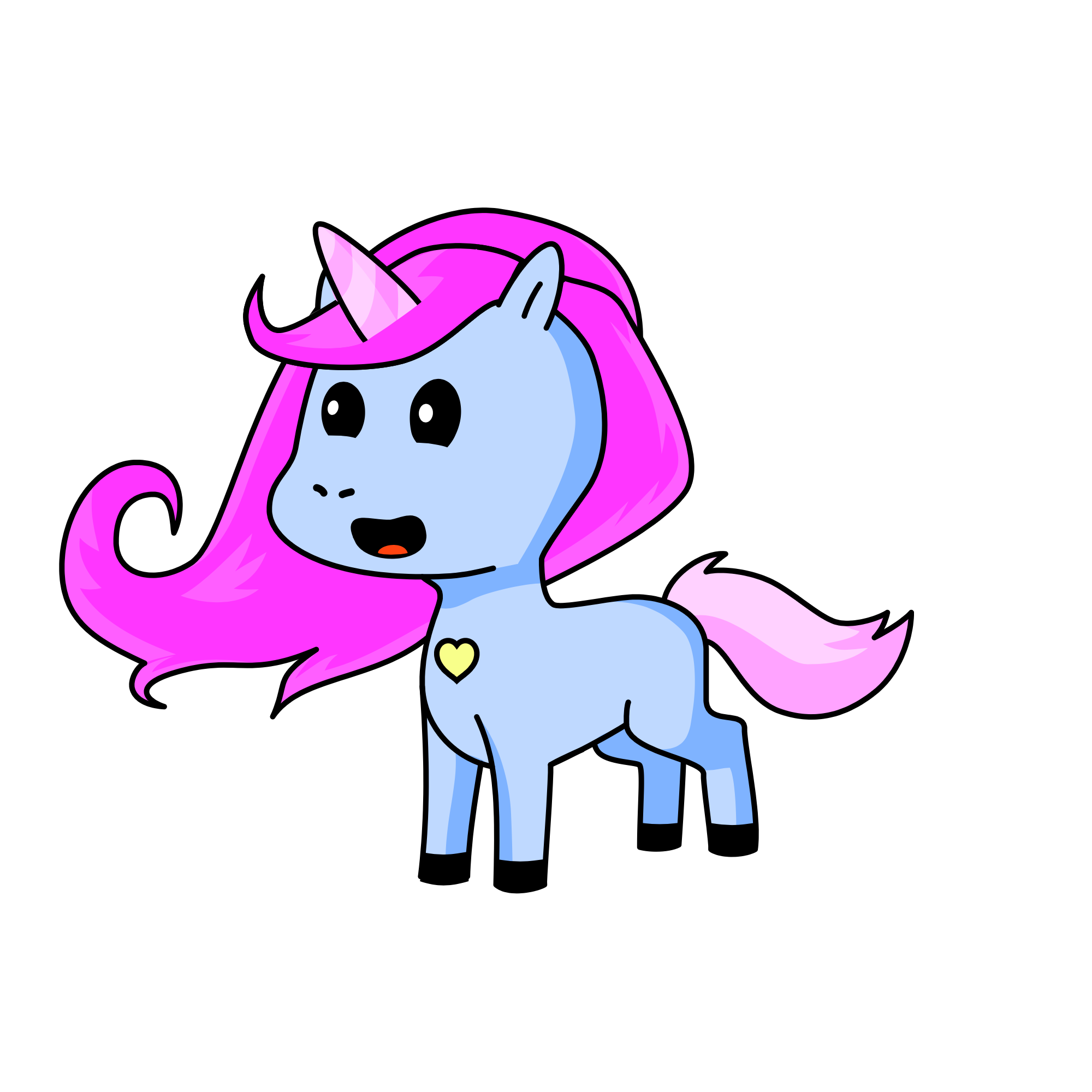 咯啦, the unicorn