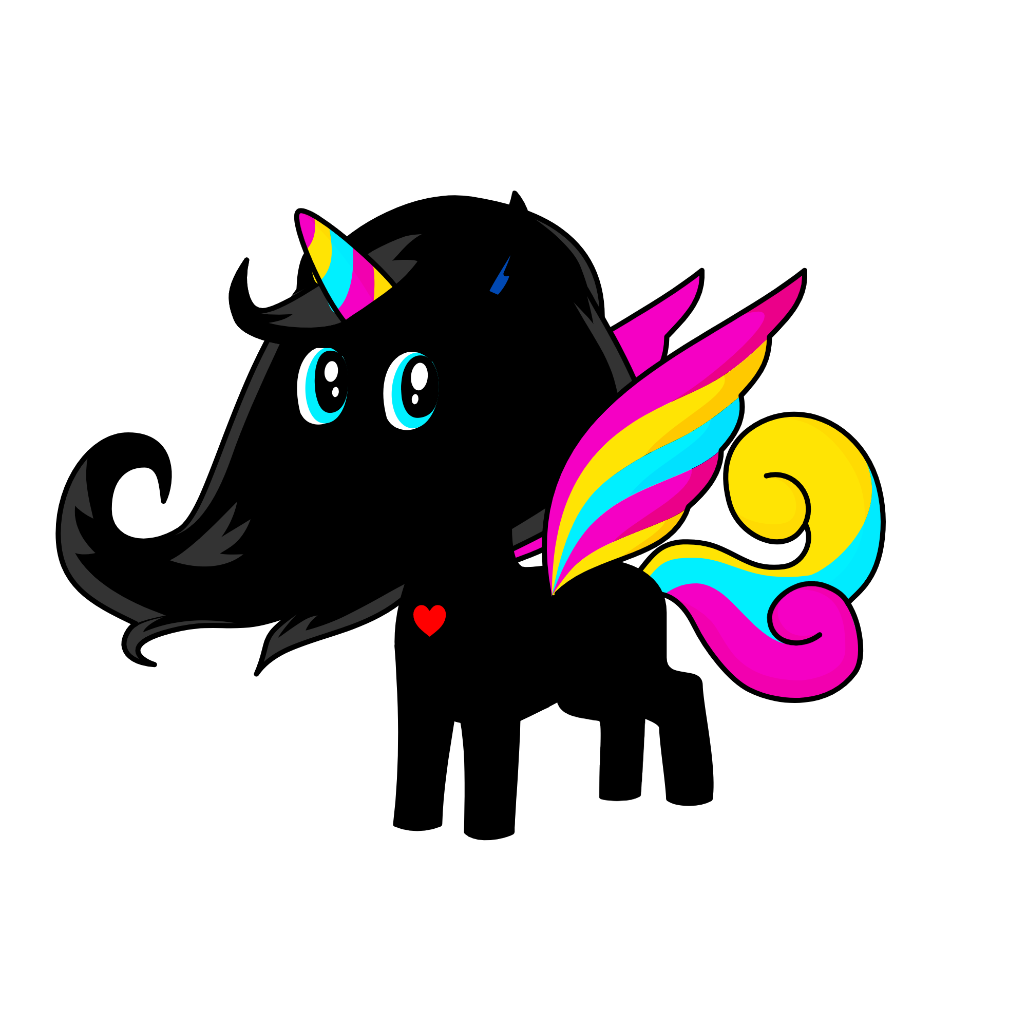 Easter Uni, the unicorn