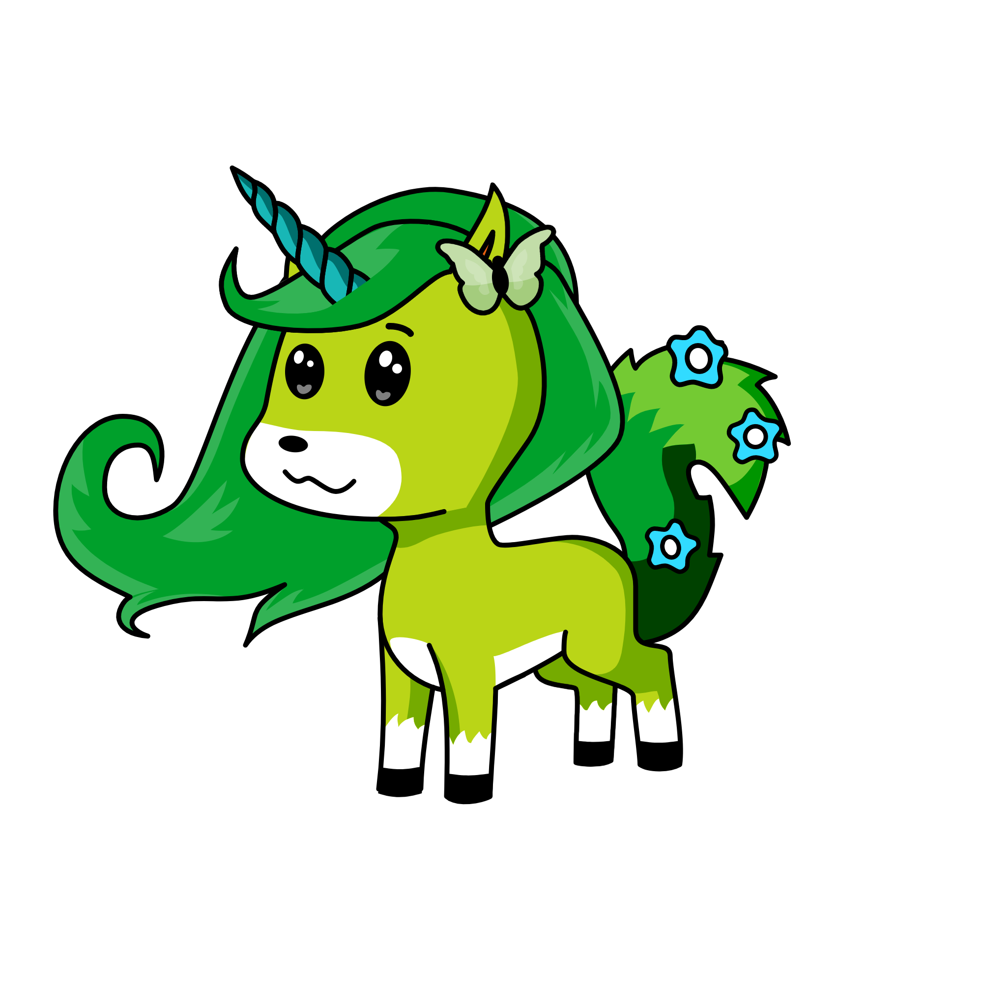 Silver, the unicorn