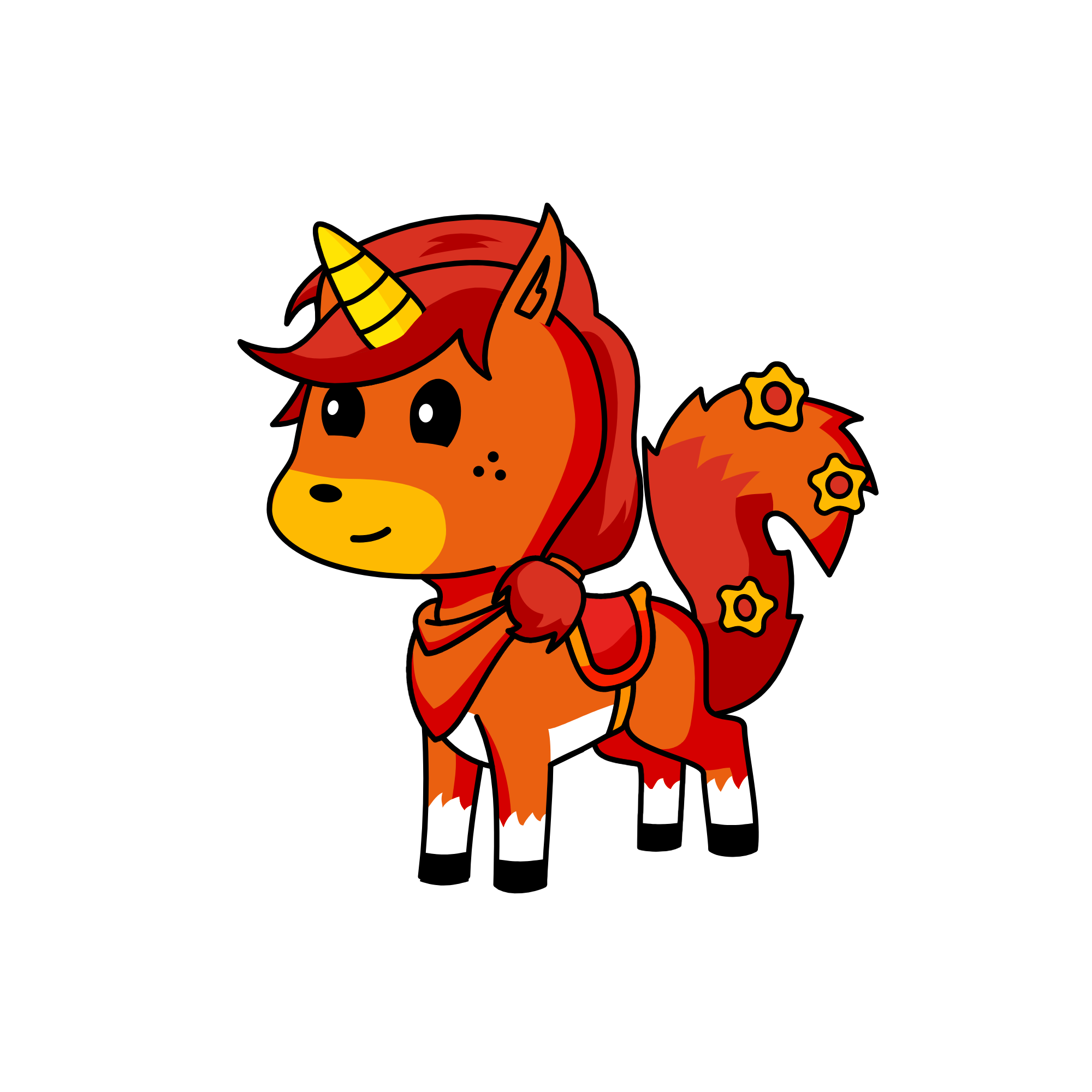 Rudof redstyMG, the unicorn