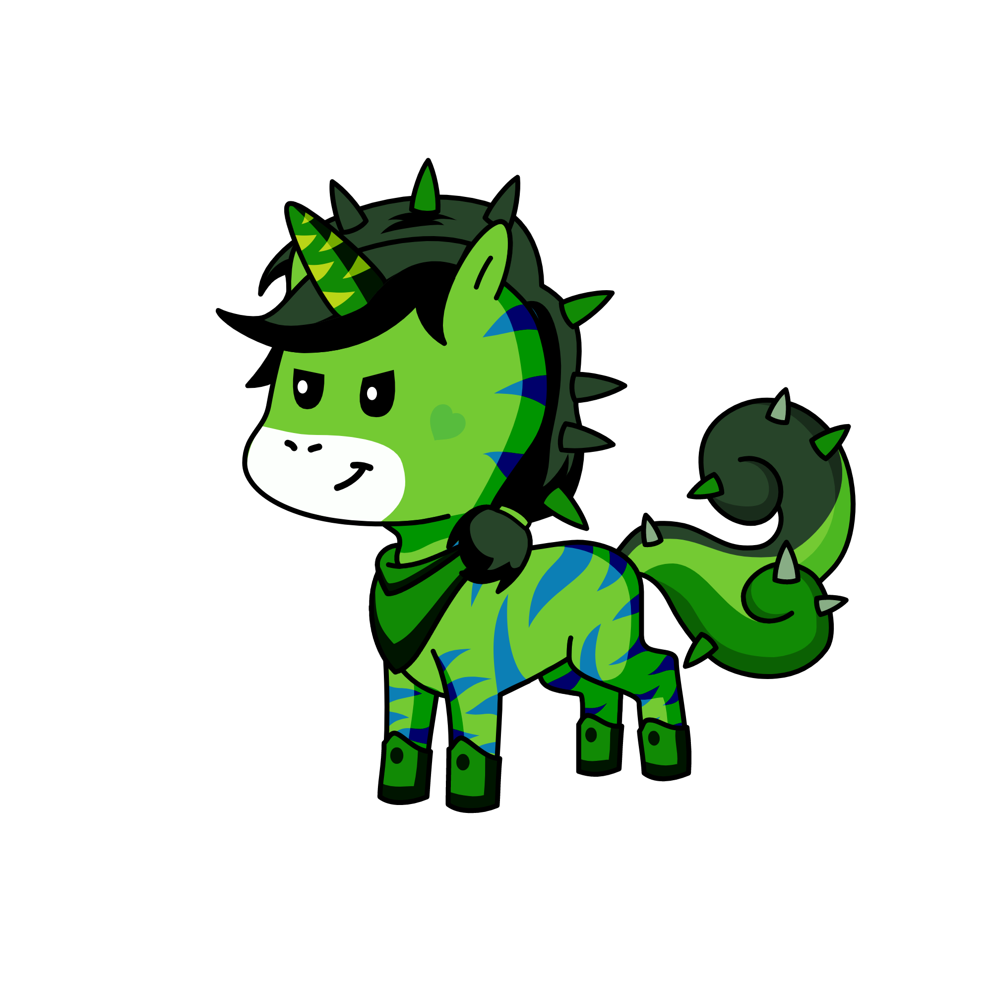 GREEN, the unicorn