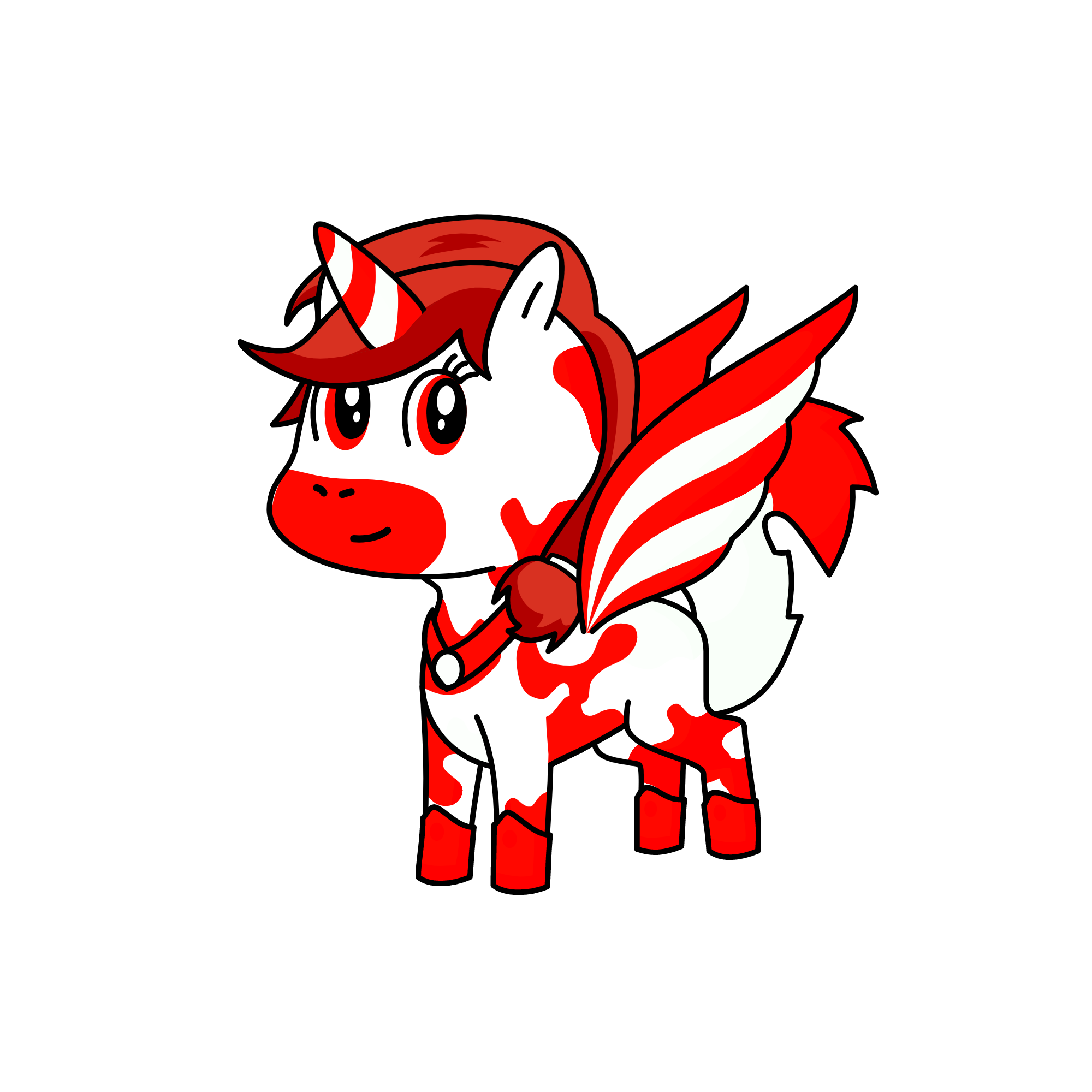 candy-cane, the unicorn