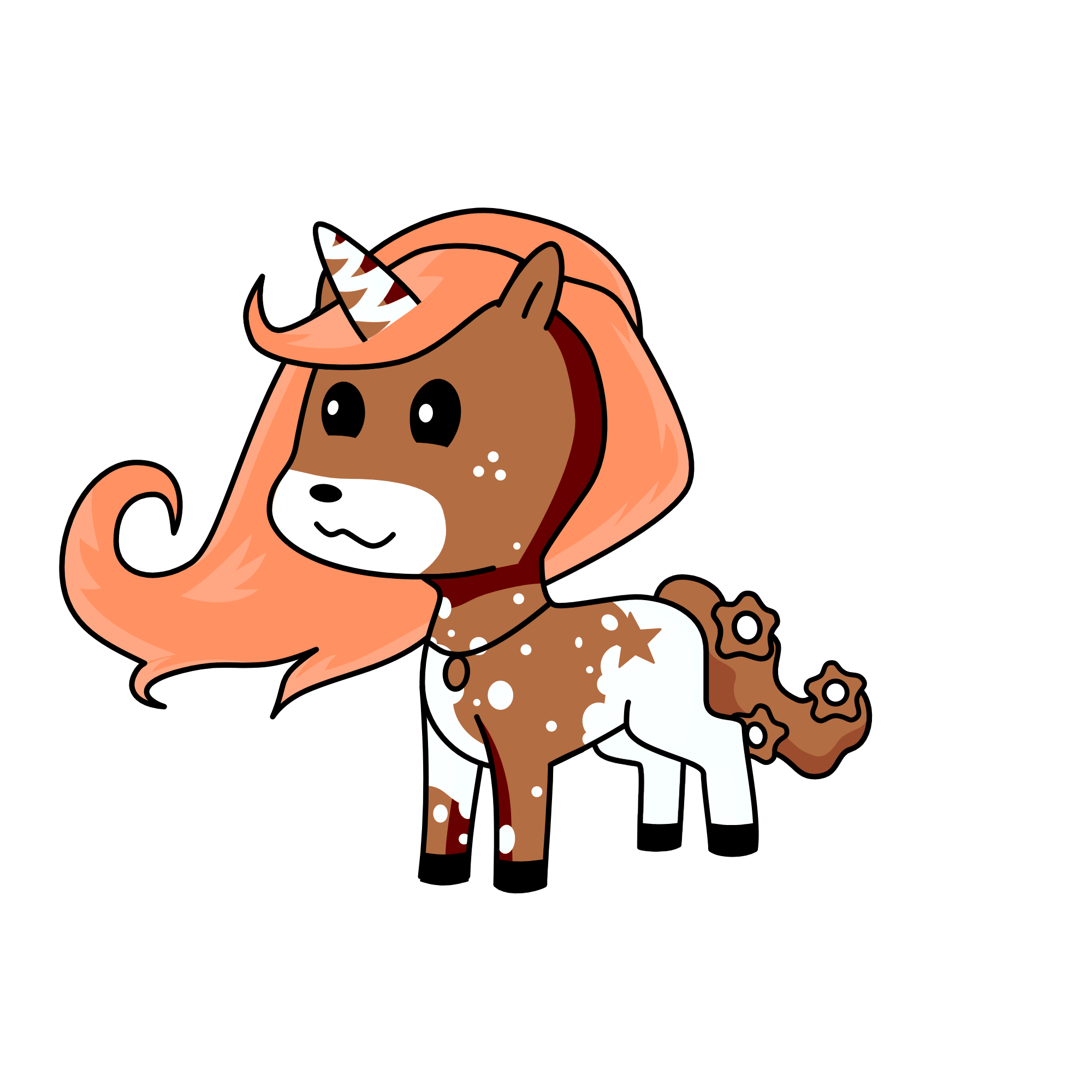 chocolate and vanilla, the unicorn