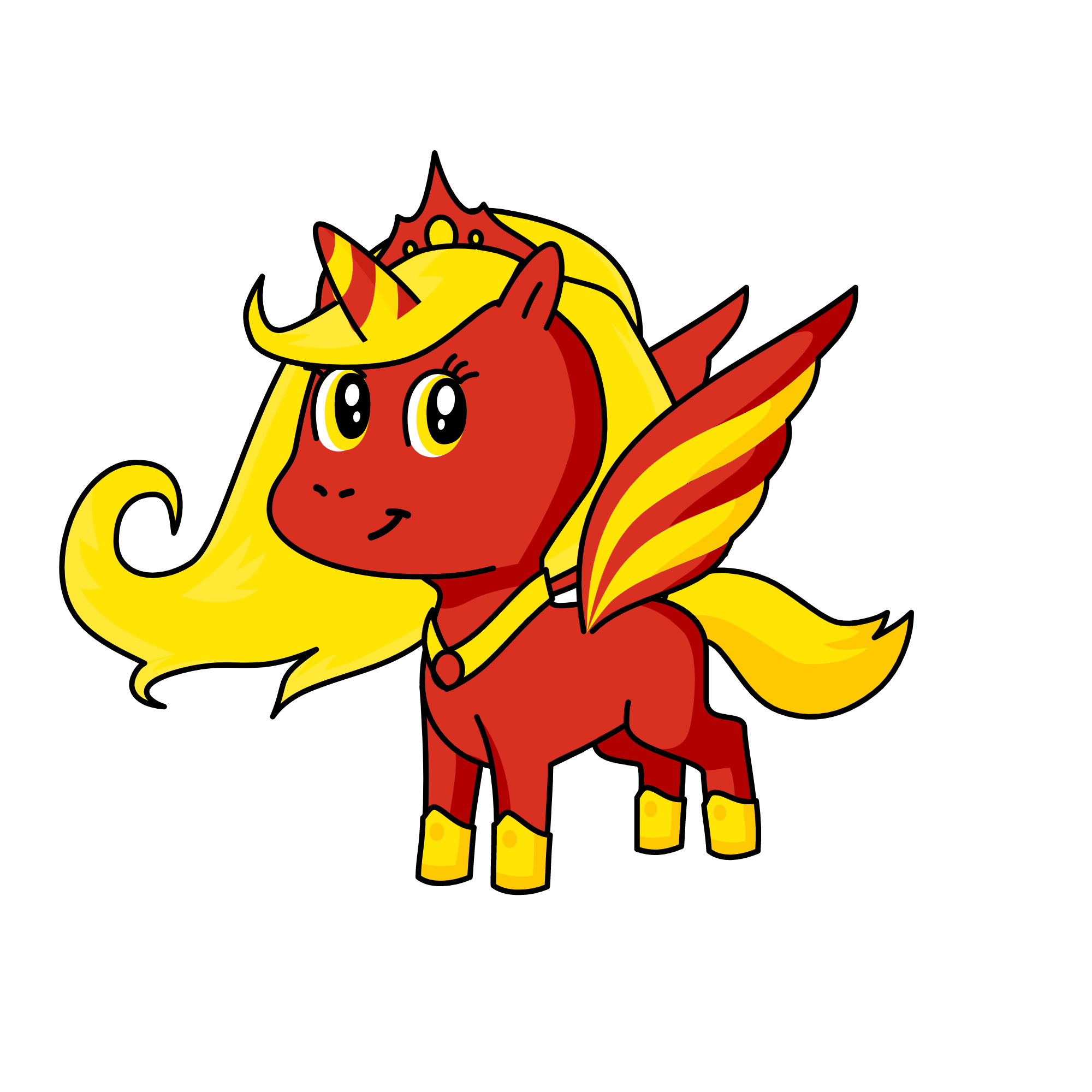 Fiery Sunshine, the unicorn