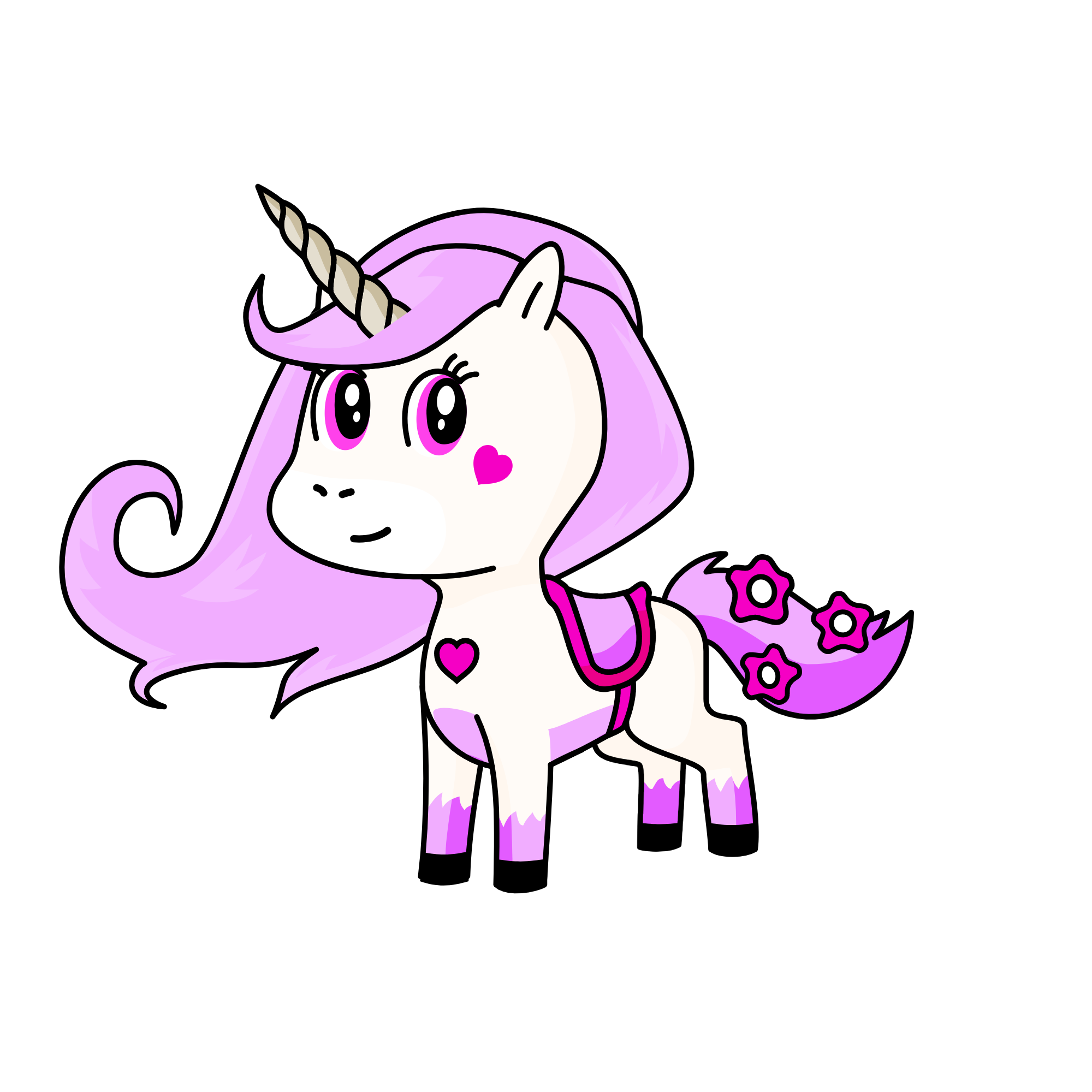 Pinky, the unicorn