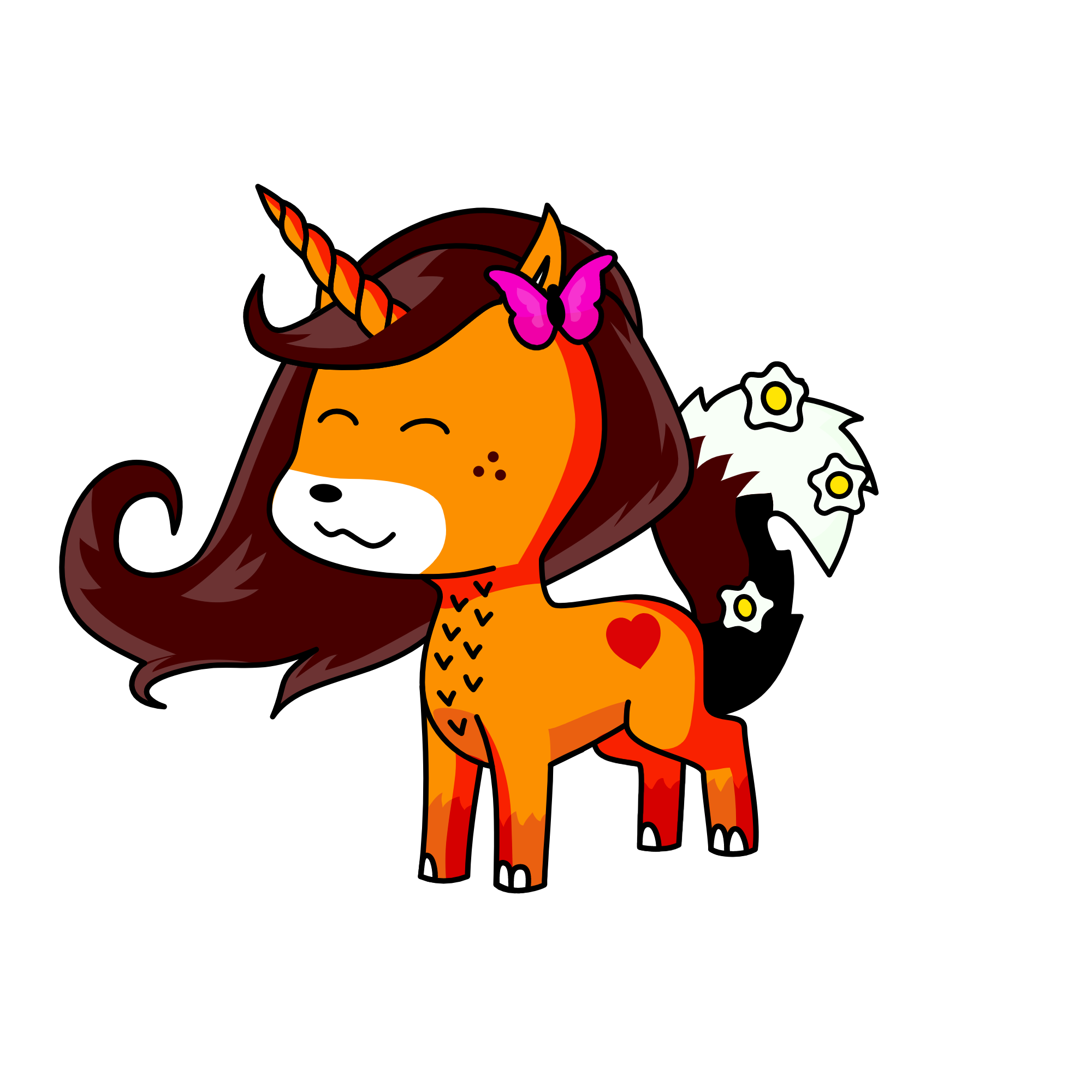 foxys sister evie, the unicorn