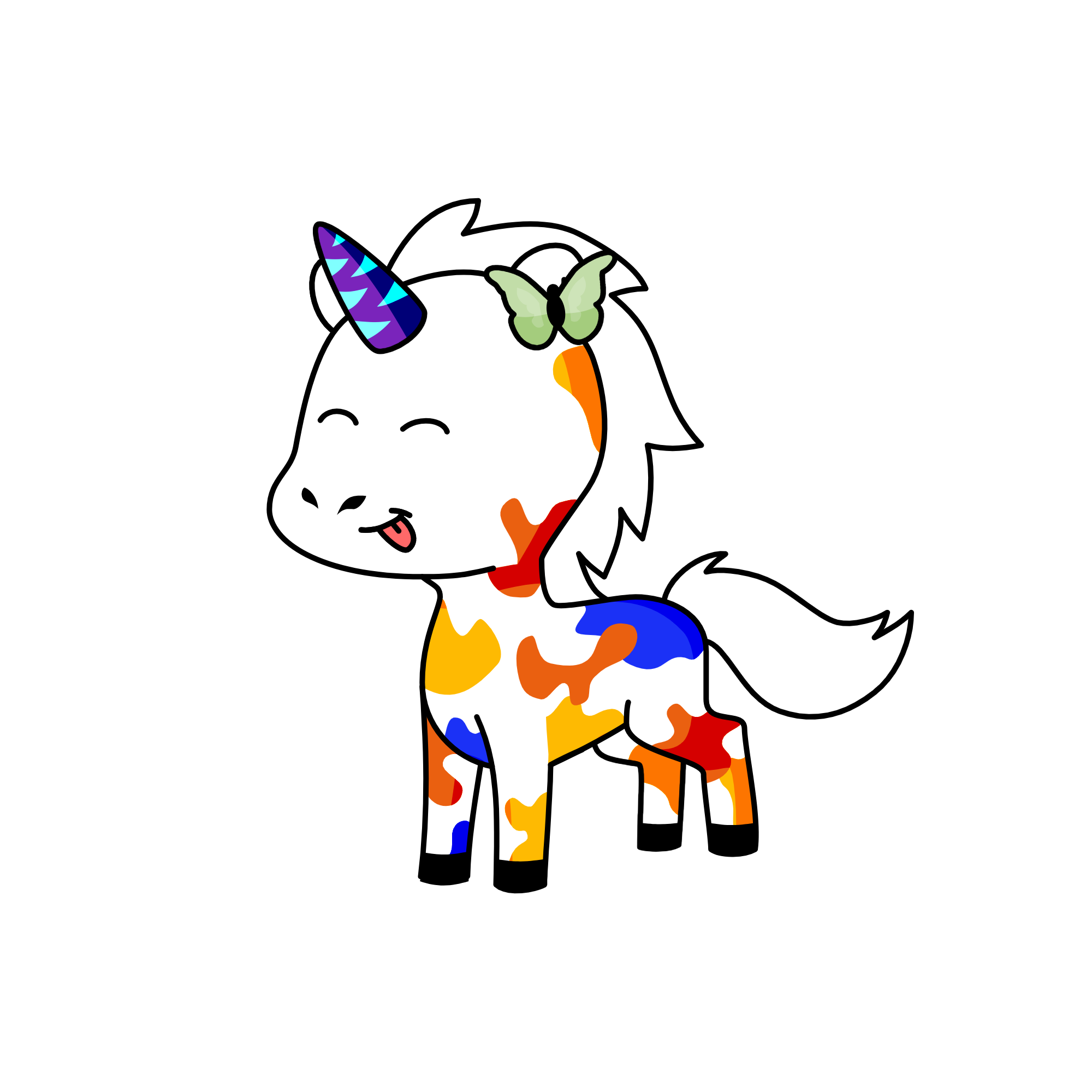 splatters, the unicorn
