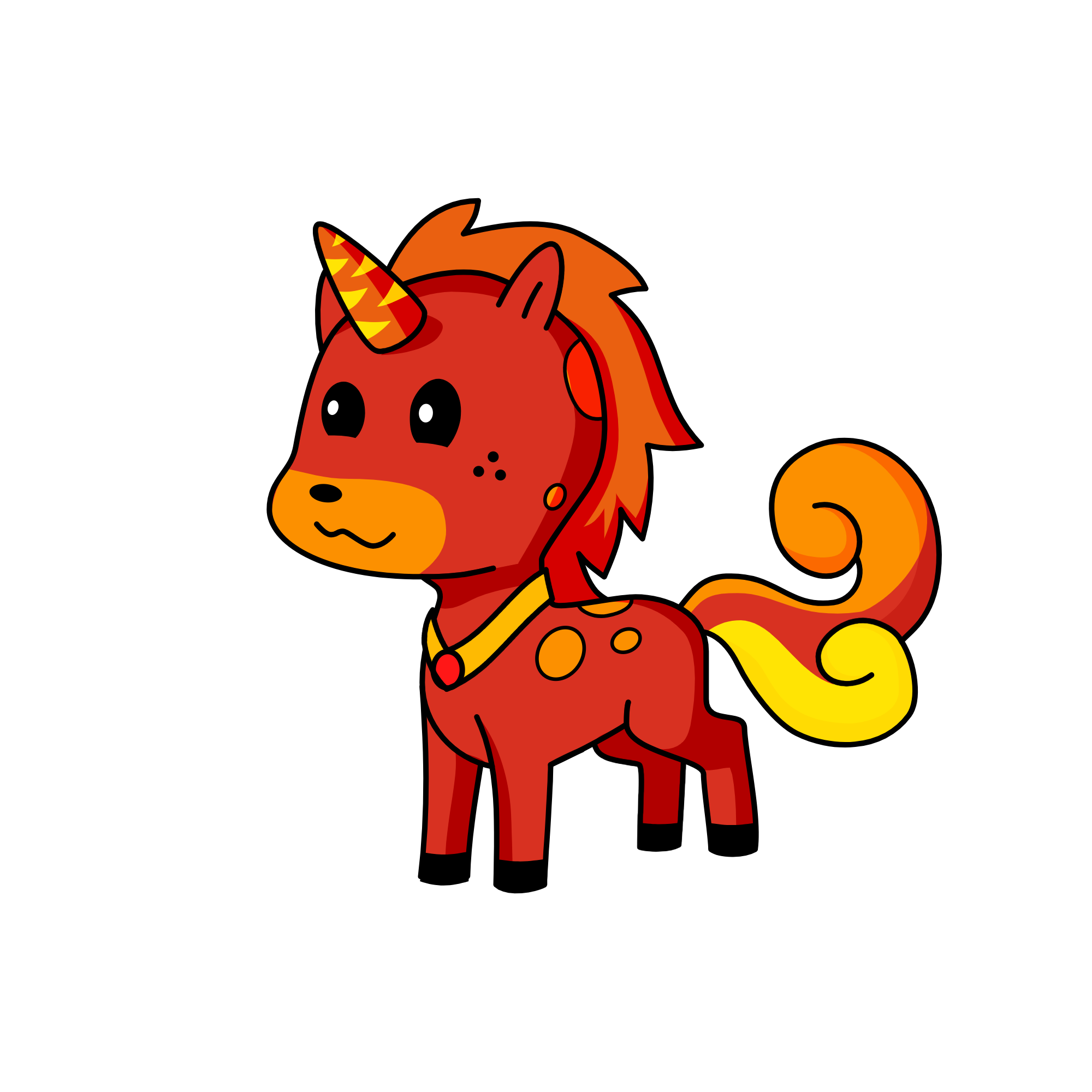 Fire, the unicorn