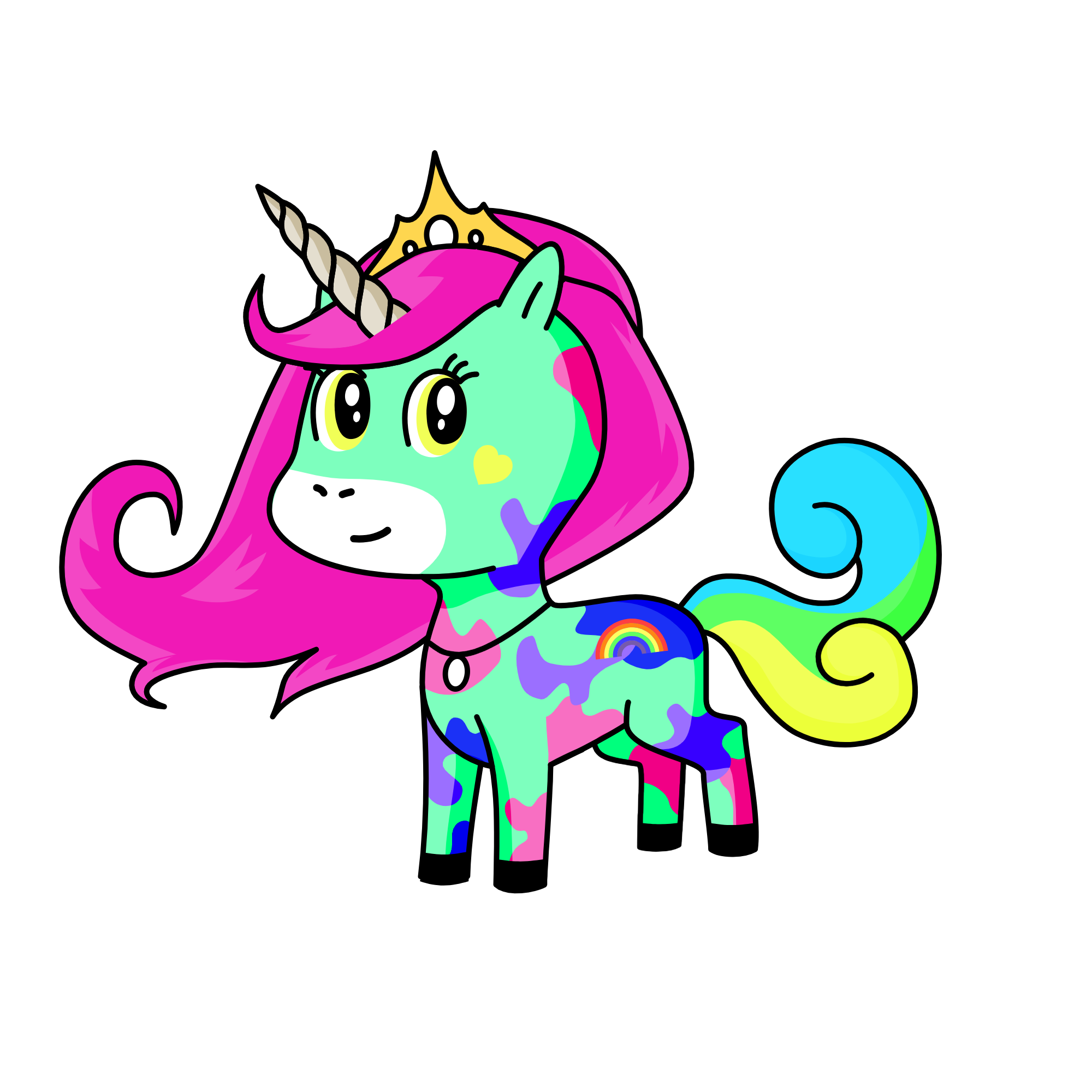 Snow, the unicorn