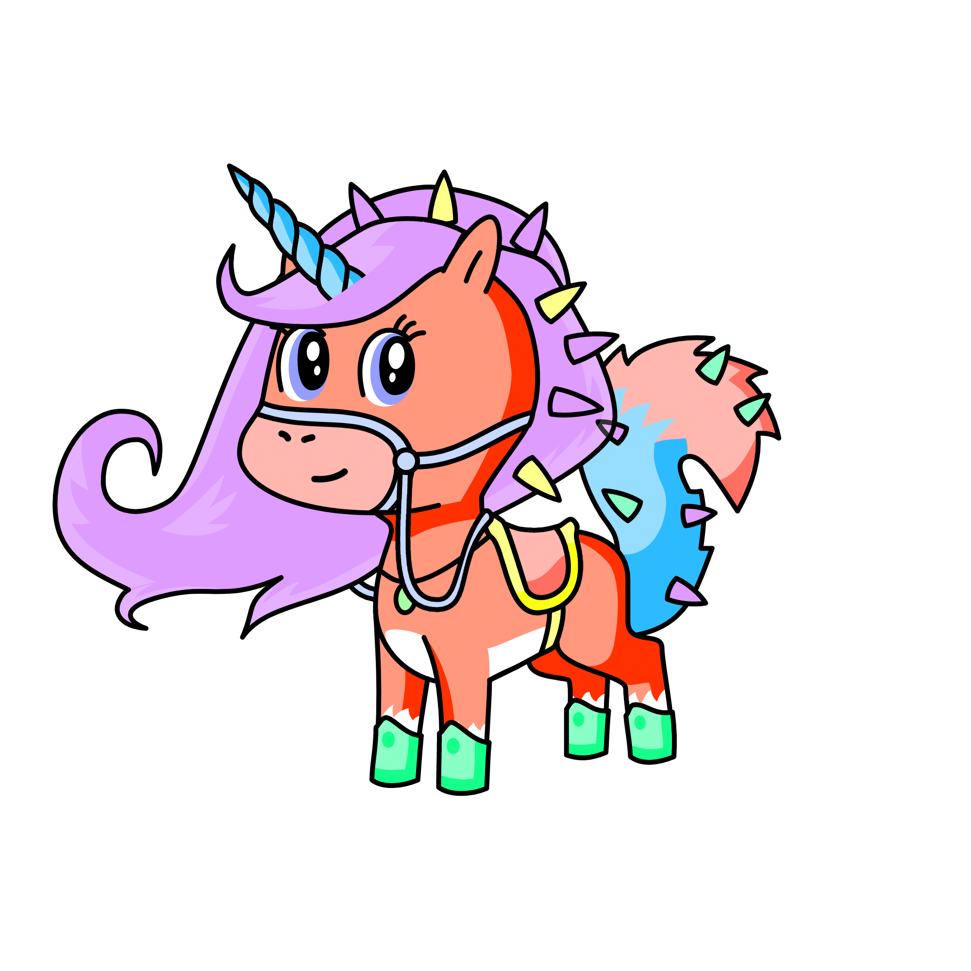 rinbow, the unicorn