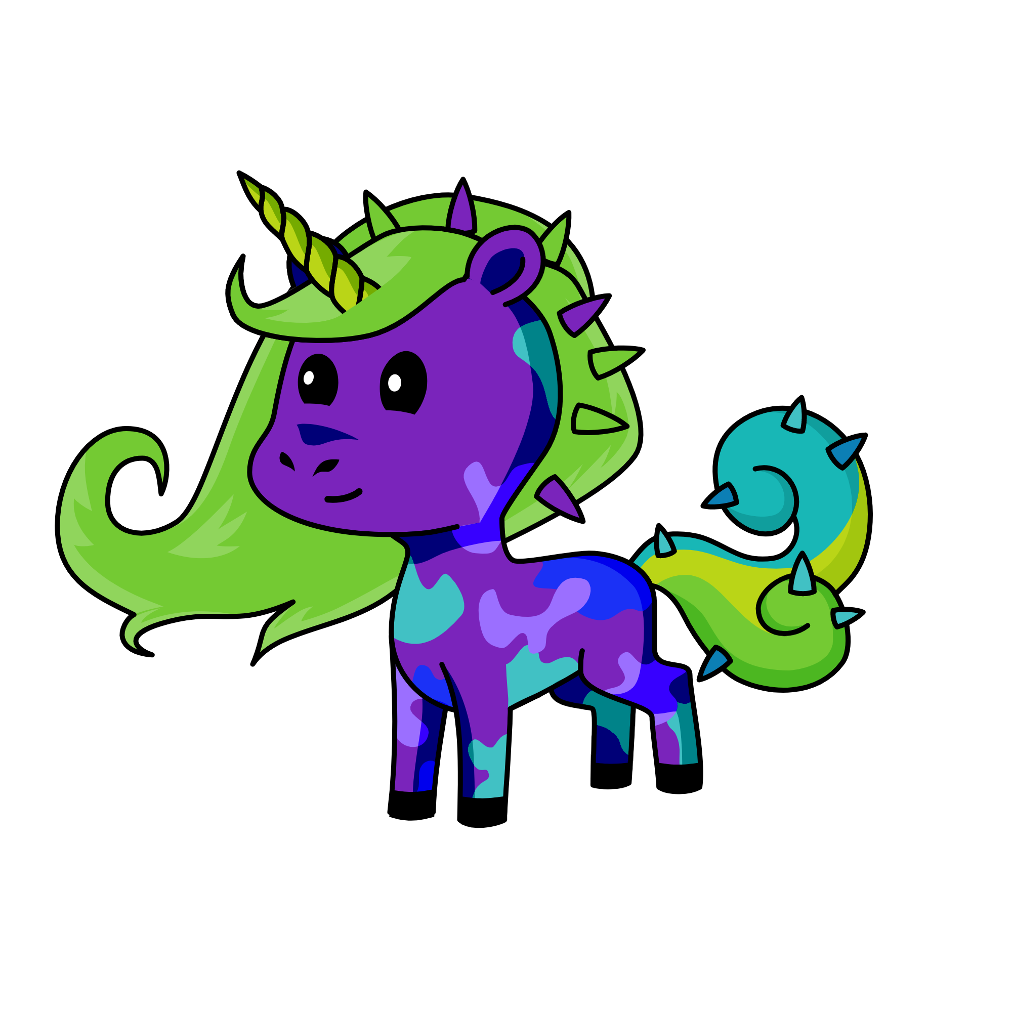 Alice In Wonderland, the unicorn