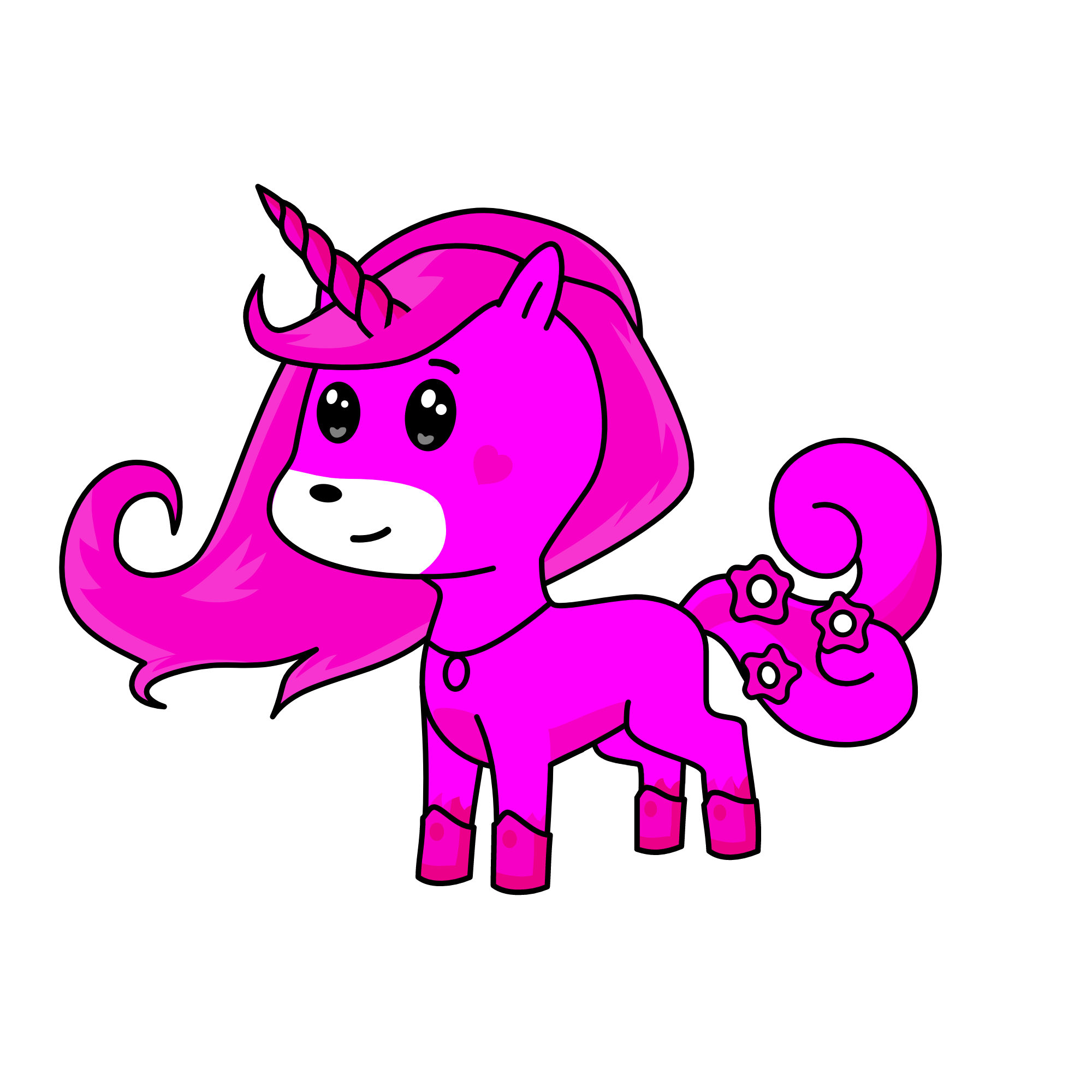 Princess Sparkle, the unicorn