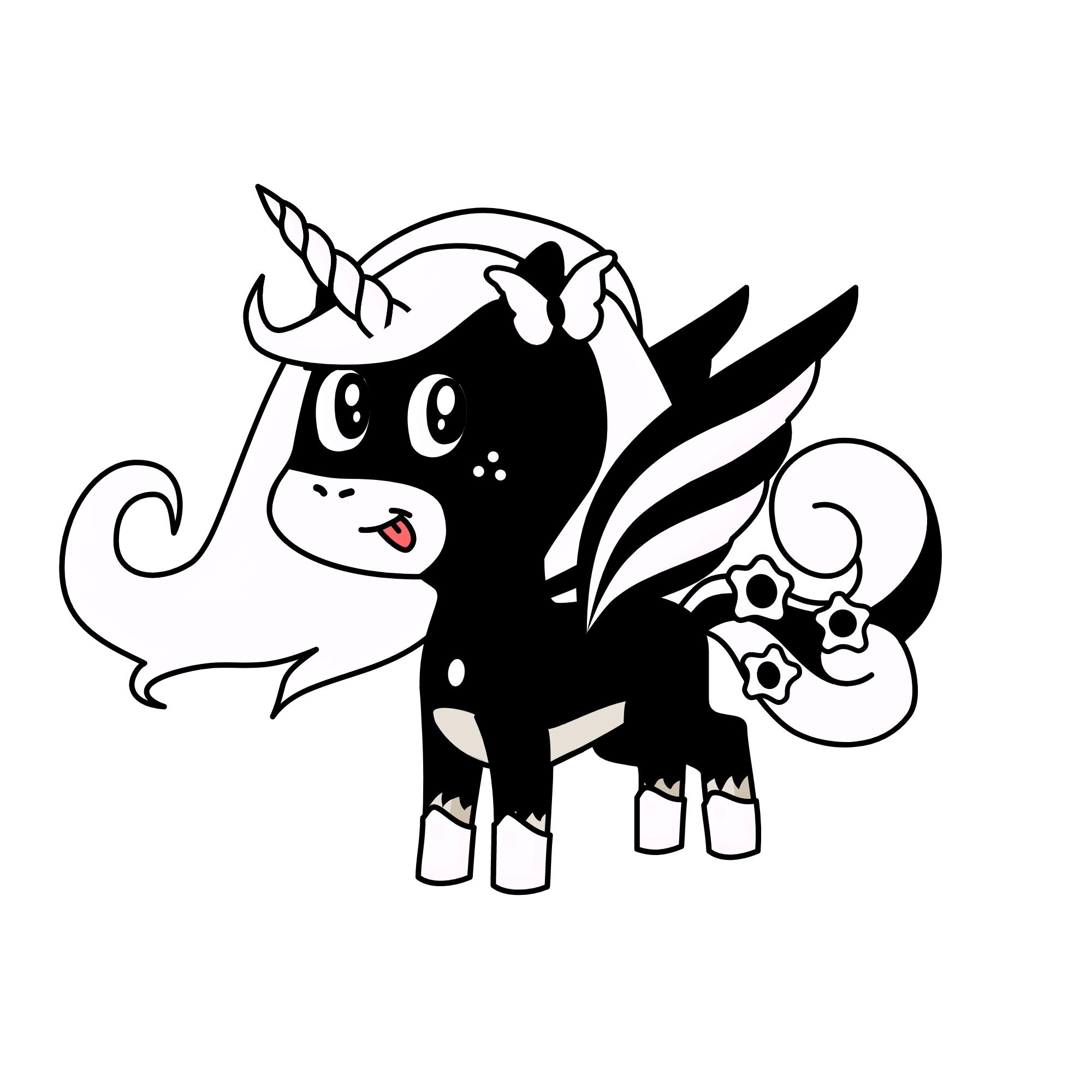 blacky, the unicorn