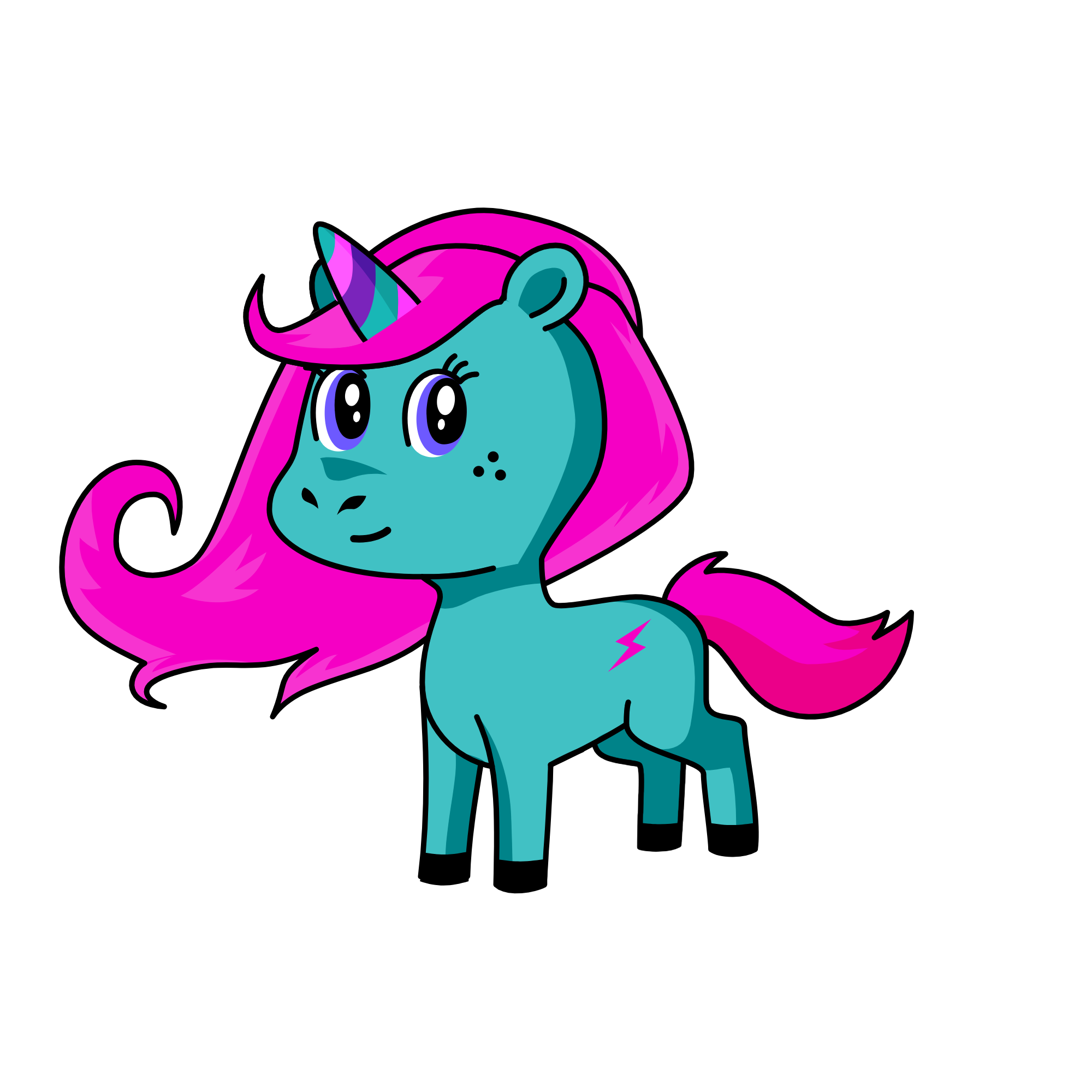 Melody, the unicorn