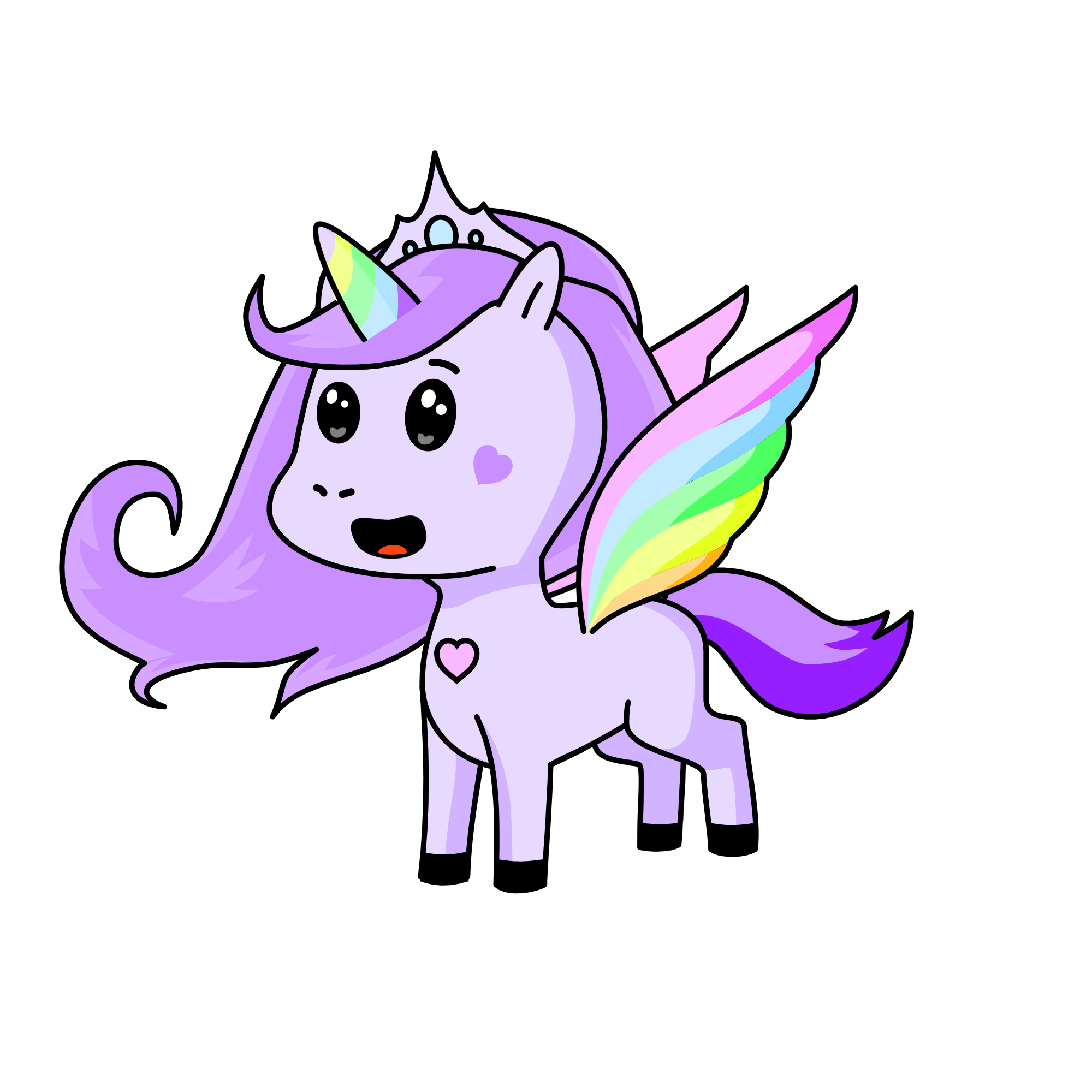 Violet, the unicorn