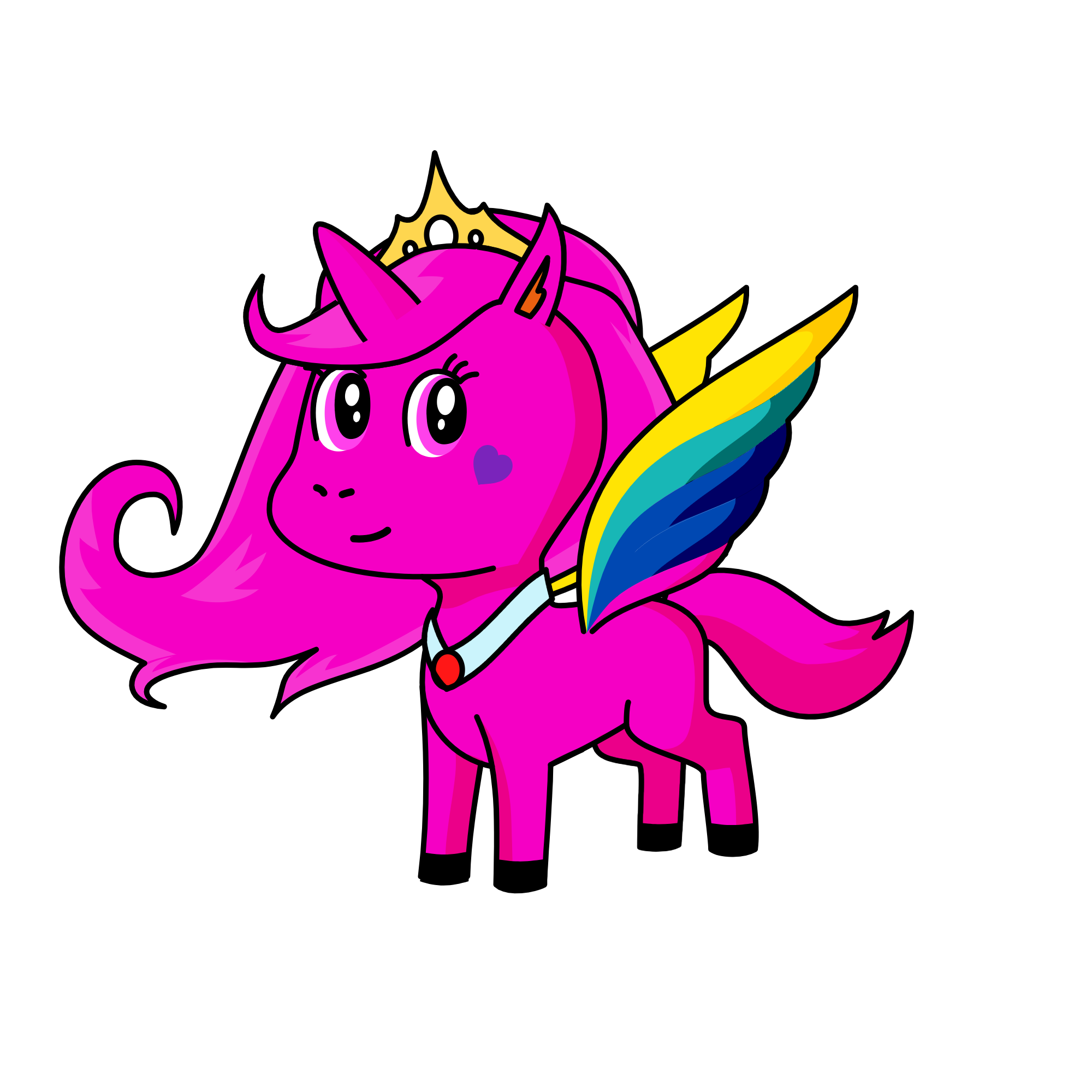 pinky, the unicorn