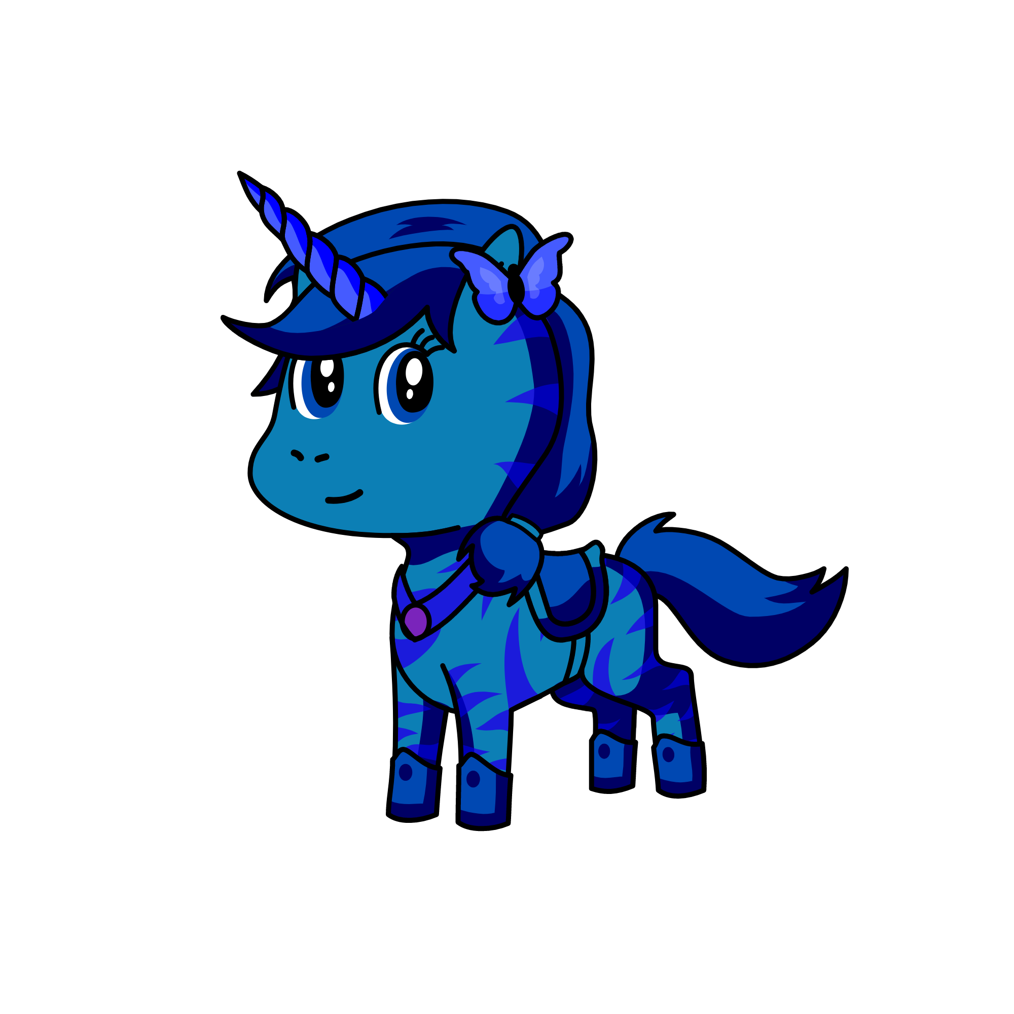 Turquoise, the unicorn