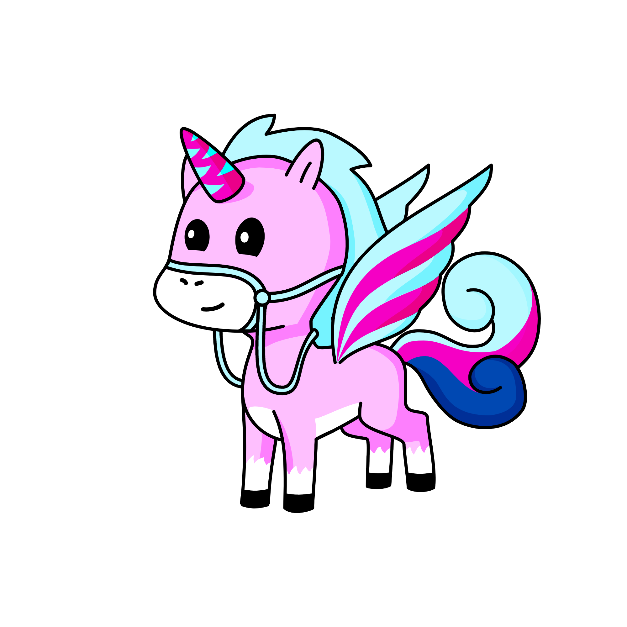 pink skyfall, the unicorn
