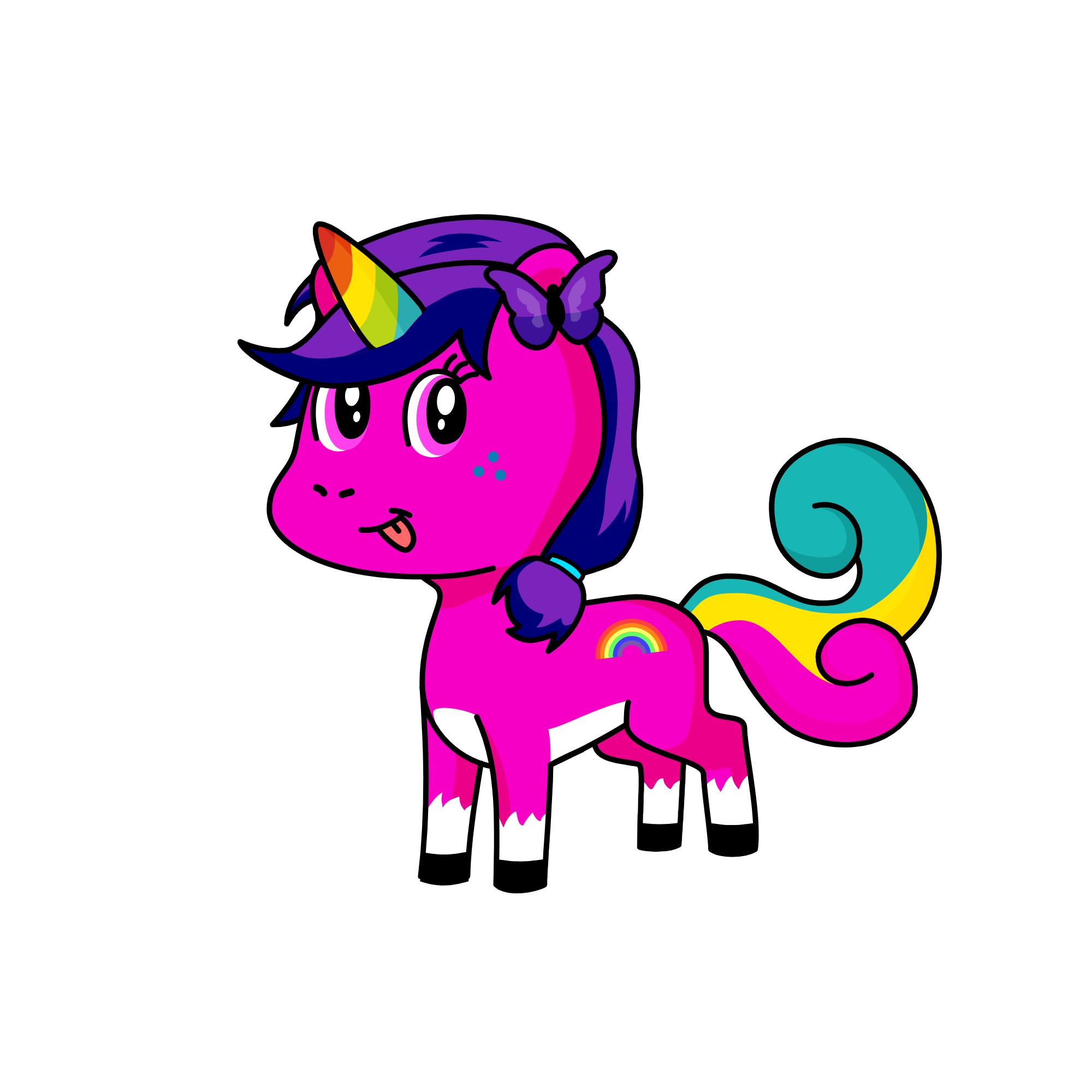 snowy, the unicorn
