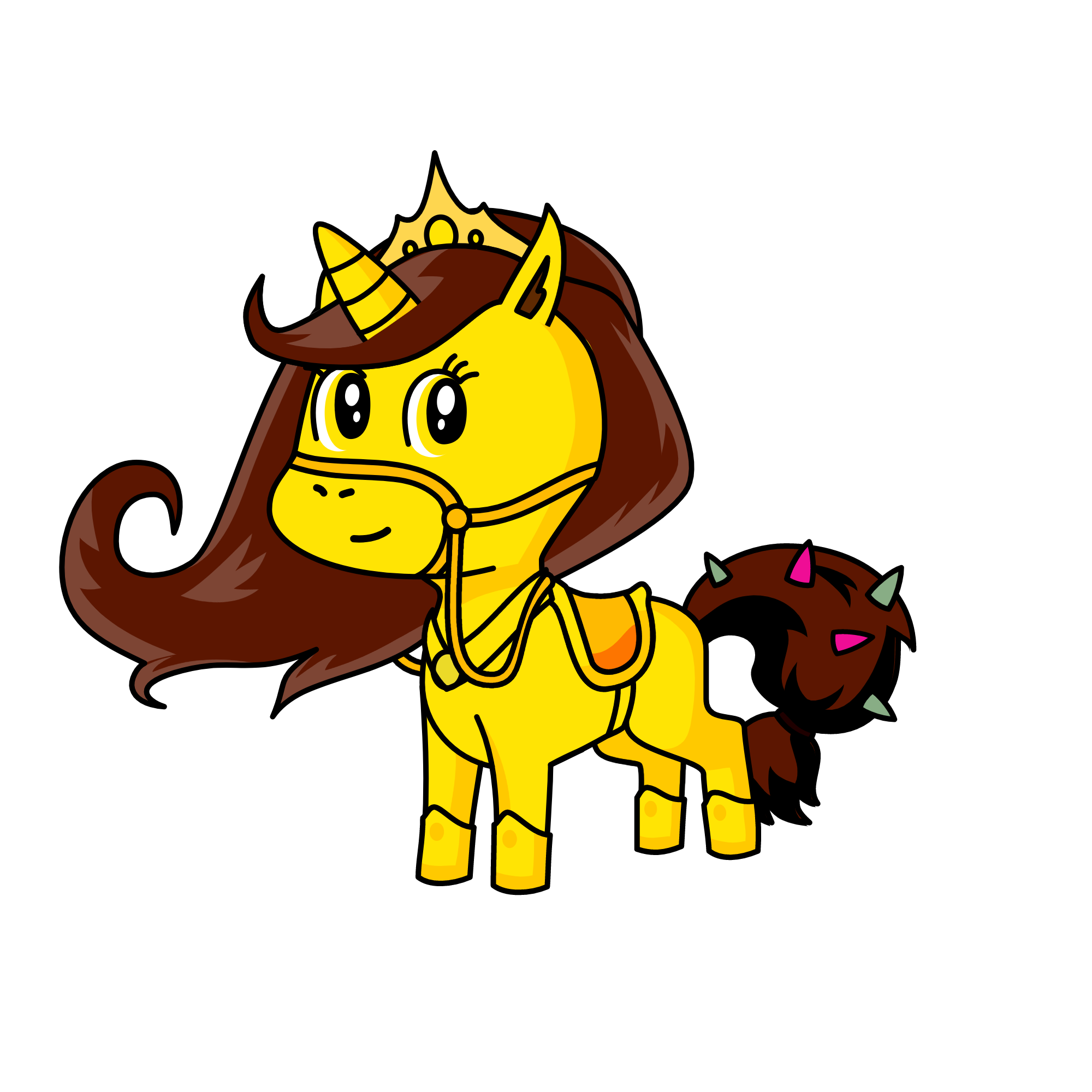 gold, the unicorn