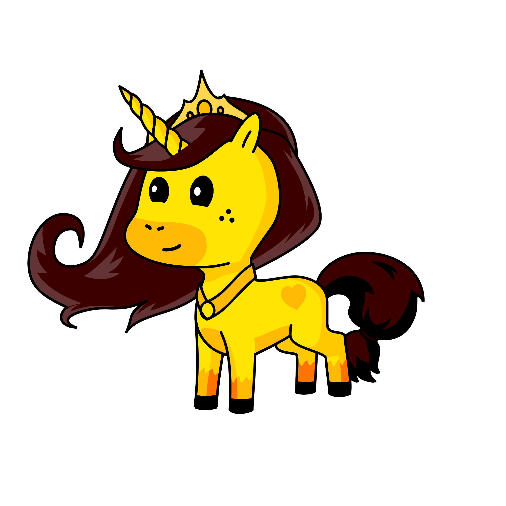 gold, the unicorn