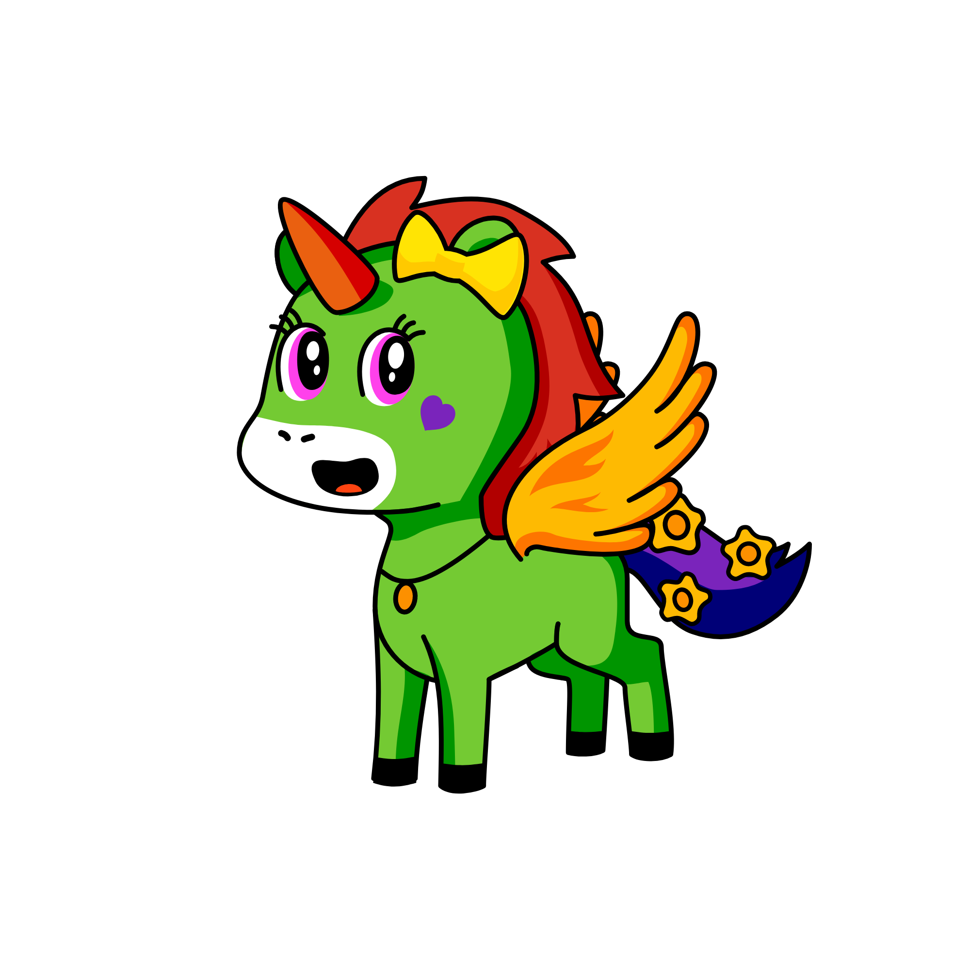 peas, the unicorn