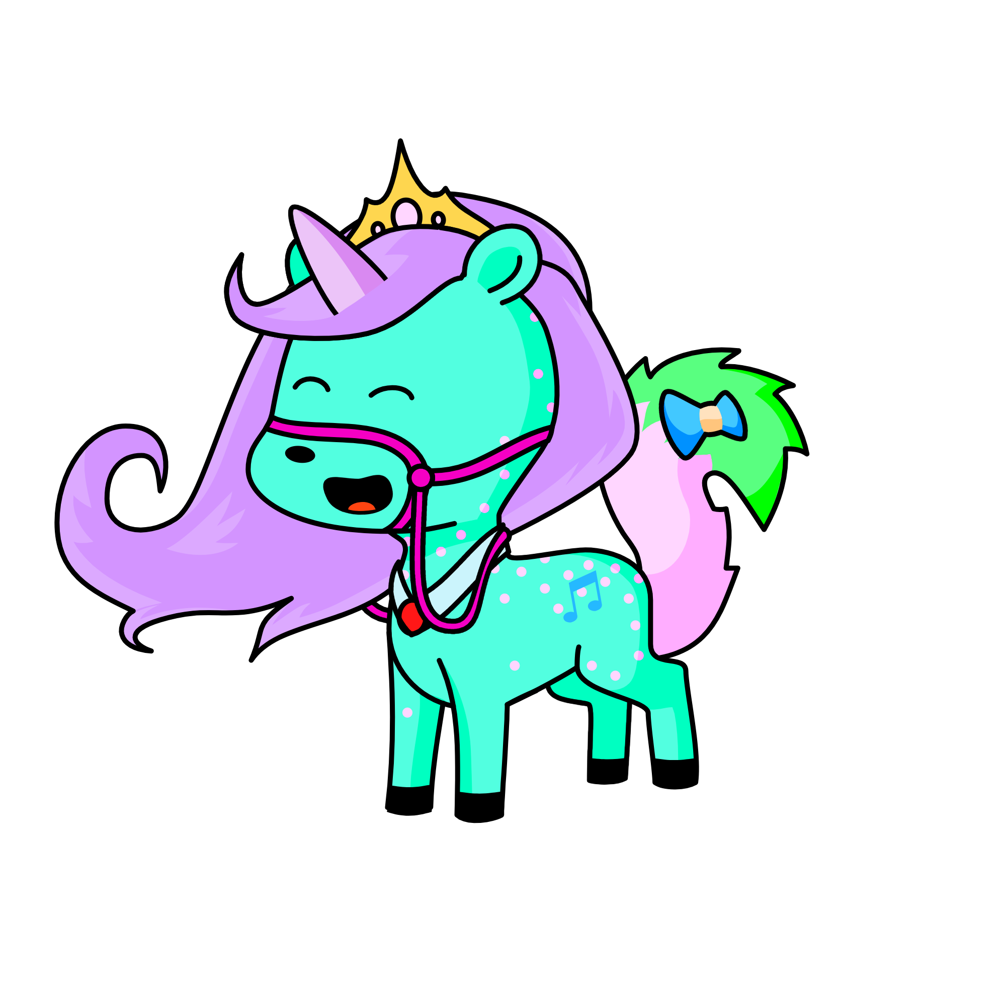 princess candy, the unicorn